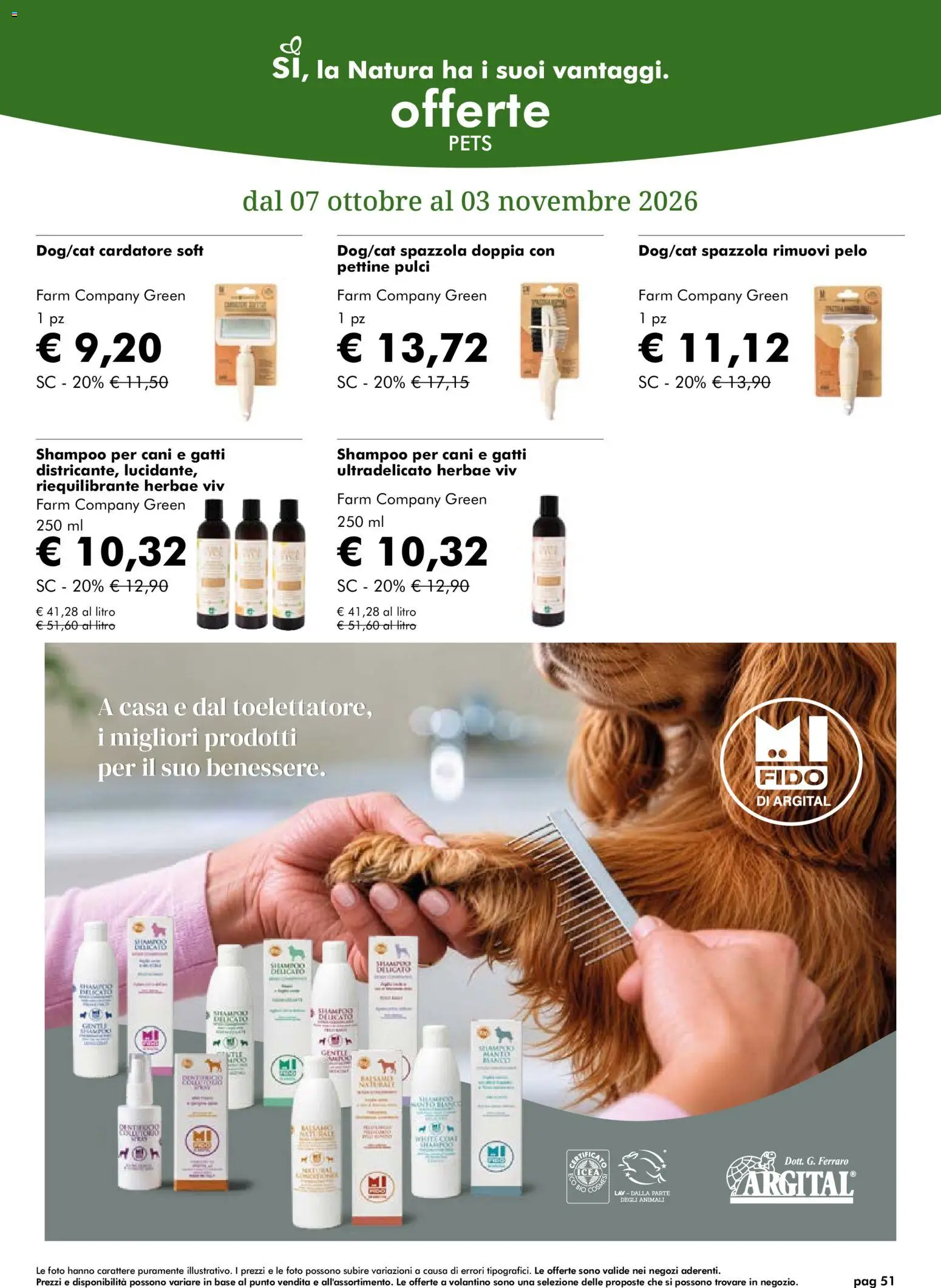 Volantino Natura Sì del 07/10/2026 | Pagina: 51 | Prodotti: Spazzola, Shampoo, Pettine