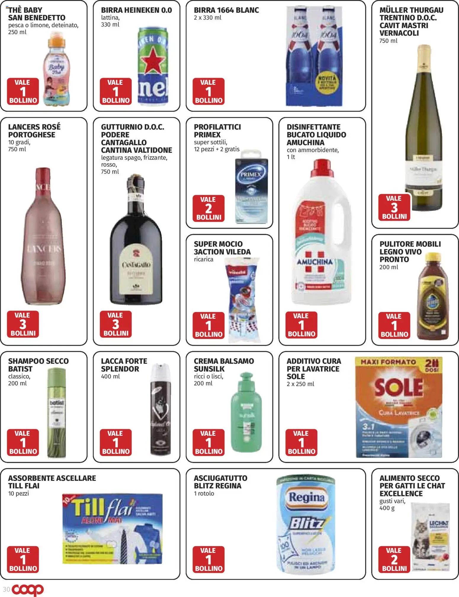 Volantino COOP del 25/06/2026 | Pagina: 30 | Prodotti: Shampoo, Pesca, Lavatrice, The