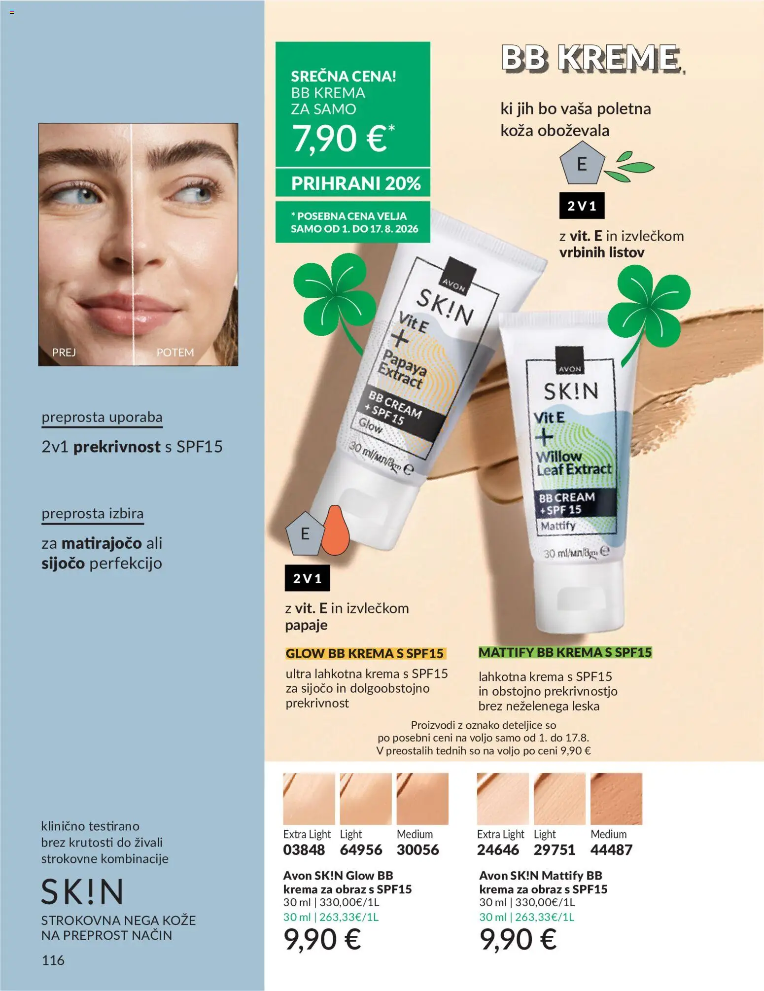 Novi Avon katalog ponudbe – veljaven od 01.08.2026 | Stran: 116 | Izdelki: Bb krema, Krema, Krema za obraz