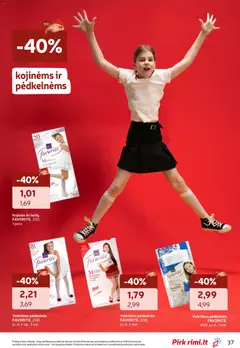 Rimi leidinys galioja nuo 2026.07.28 | Puslapis: 37 | Prekių: Pėdkelnės, Kojinės