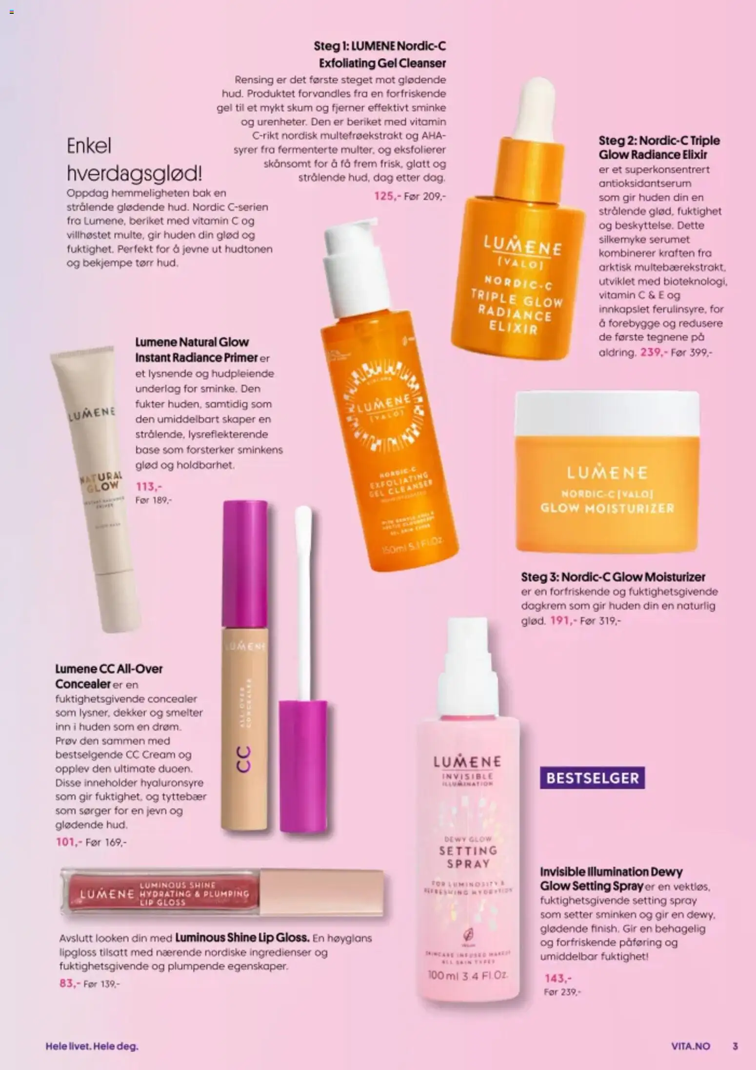 {H1} | Side: 3 | Produkter: Lip, Dagkrem, Суміш дитяча, Lipgloss
