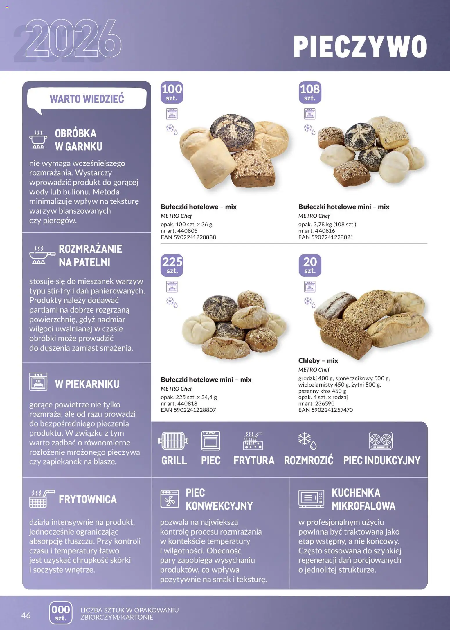 Makro gazetka - Mrożonki od 01.05.2026 | Strona: 46 | Produkty: Pieczywo, Frytura, Kuchenka, Grill