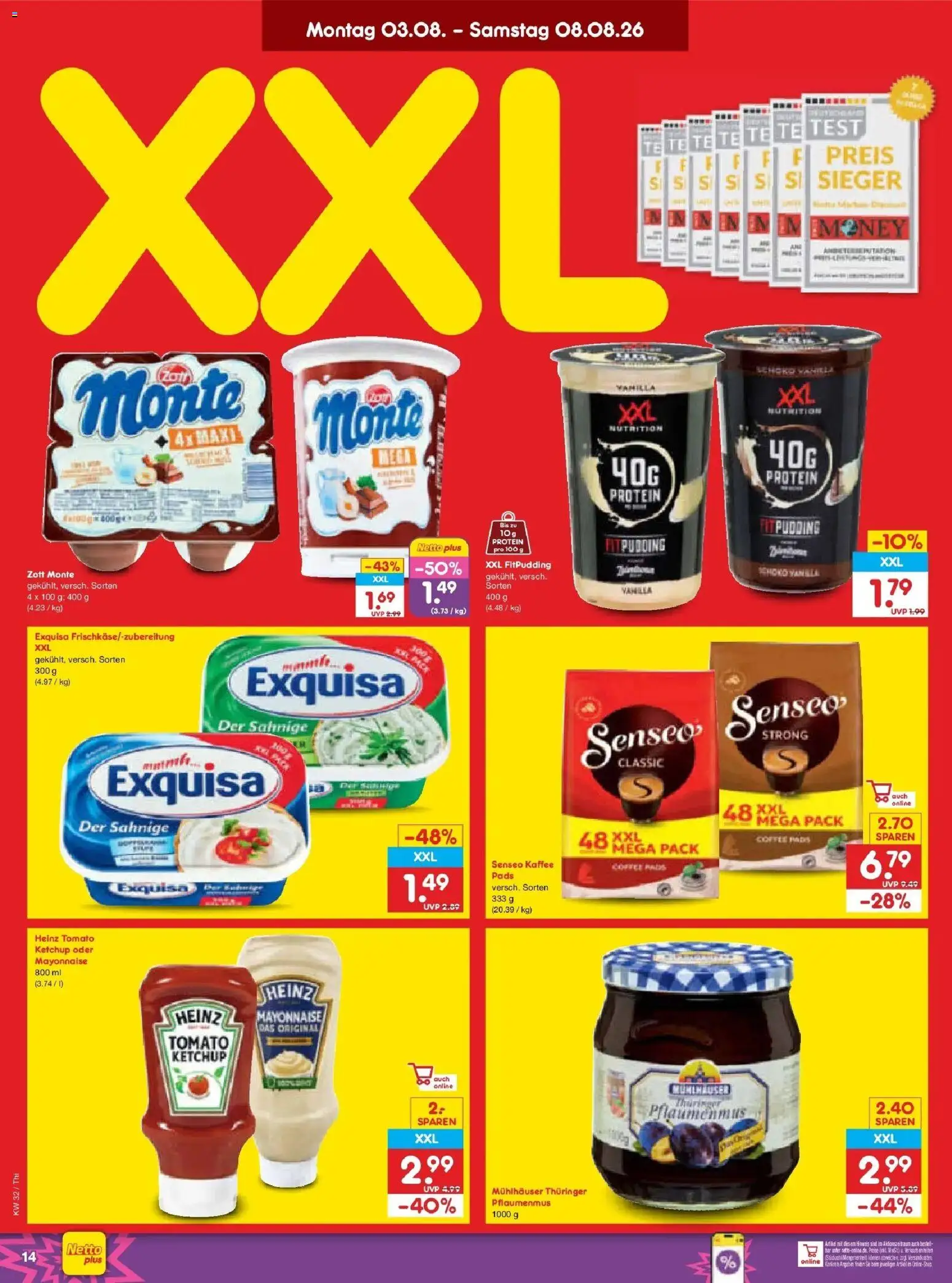 Netto Marken-Discount Prospekt Pirna – gültig ab 03.08.2026 | Seite: 28 | Produkte: Kaffee, Pudding, Exquisa, Ketchup