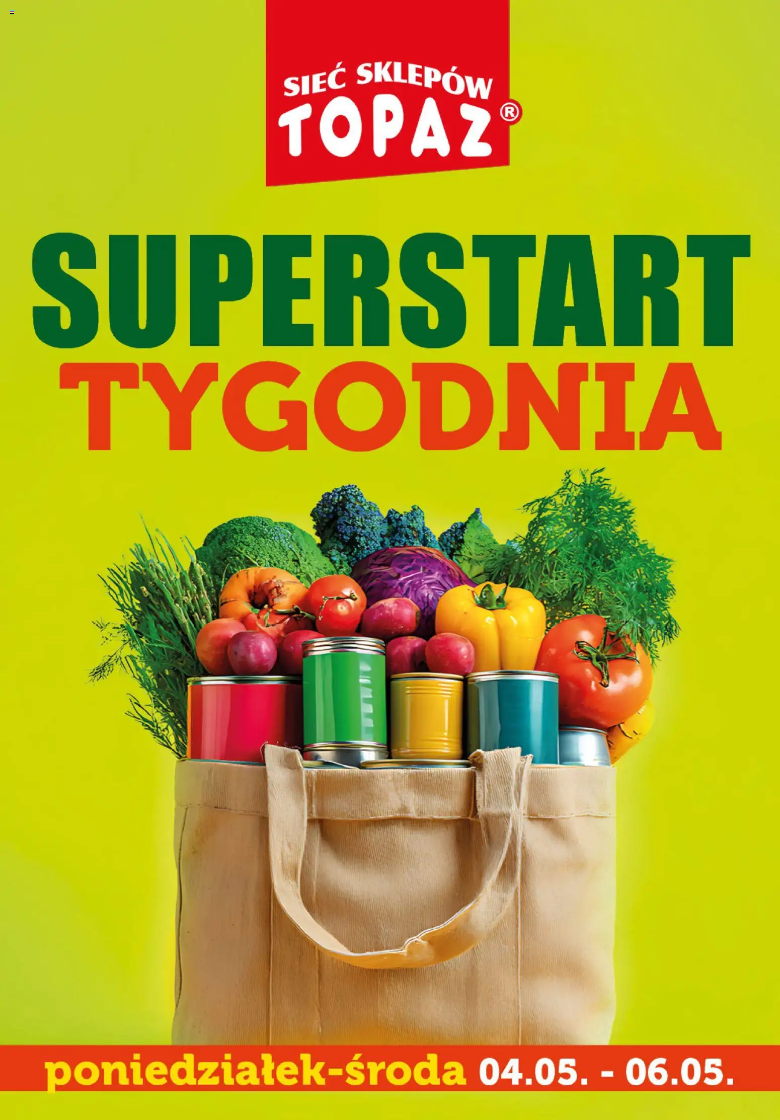 Topaz gazetka - Superstart tygodnia od 04.05.2026 | Strona: 1