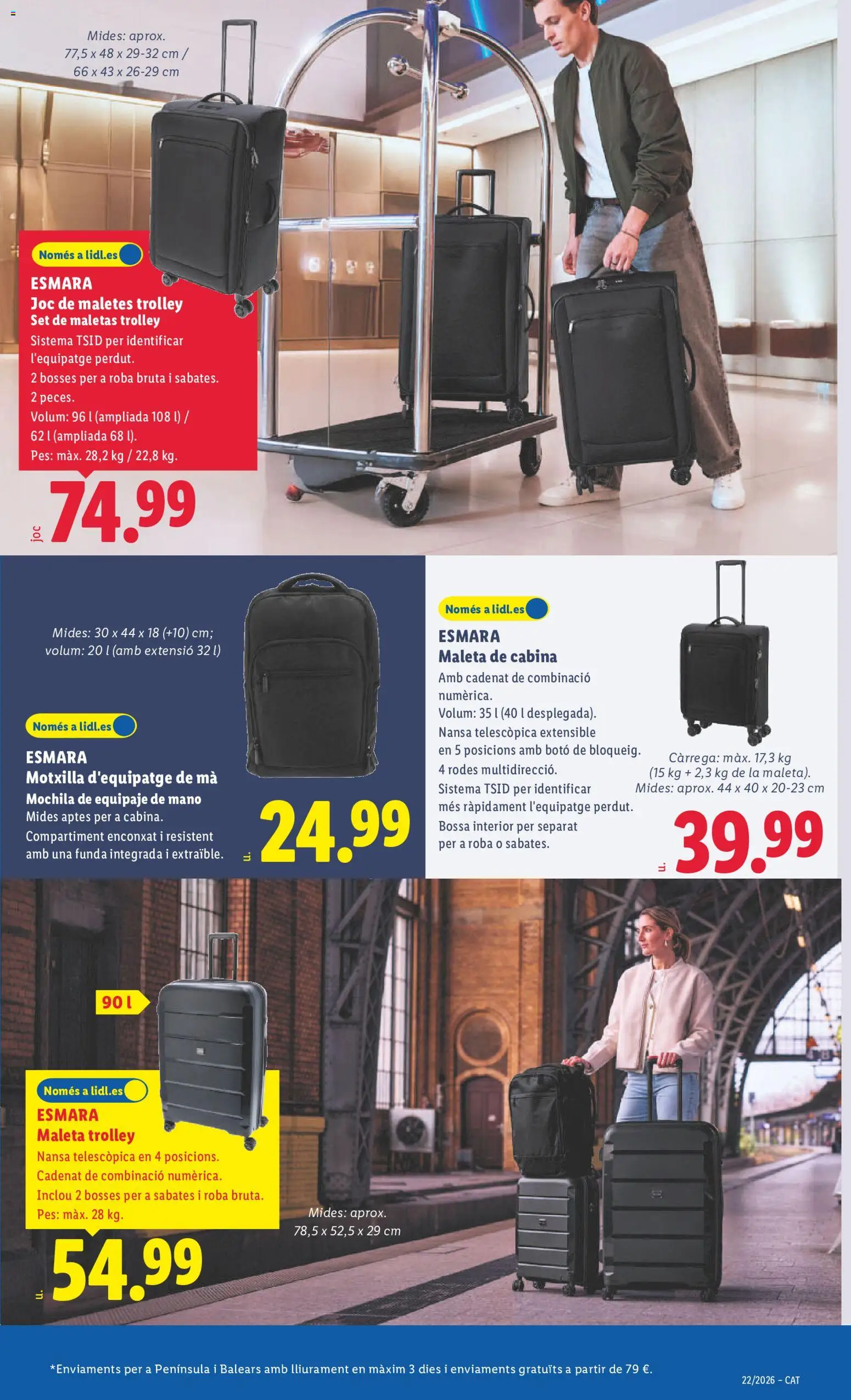 Lidl folleto de bazar │ válido desde el 25.05.2026 | Página: 5 | Productos: Mochila, Maleta, Funda