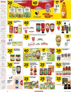 Pré-visualização Continente folheto válido de 28/07/2026 | Página: 20 | Produtos: Vinagre, Vinagre balsâmico, Maionese, Milho
