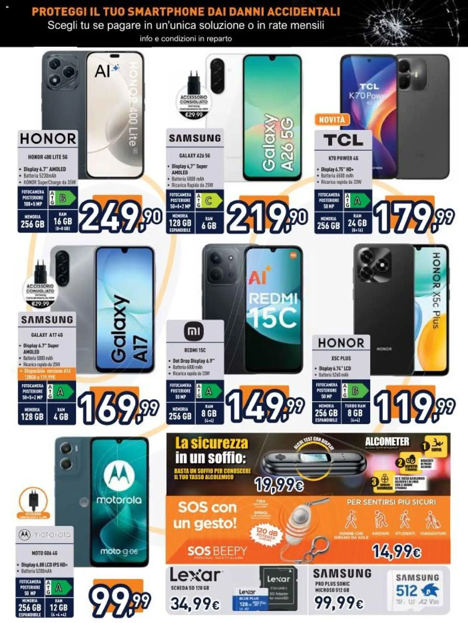 Volantino Unieuro del 29.05.2026 | Pagina: 8 | Prodotti: Samsung Galaxy, Fotocamera, Batteria, Samsung