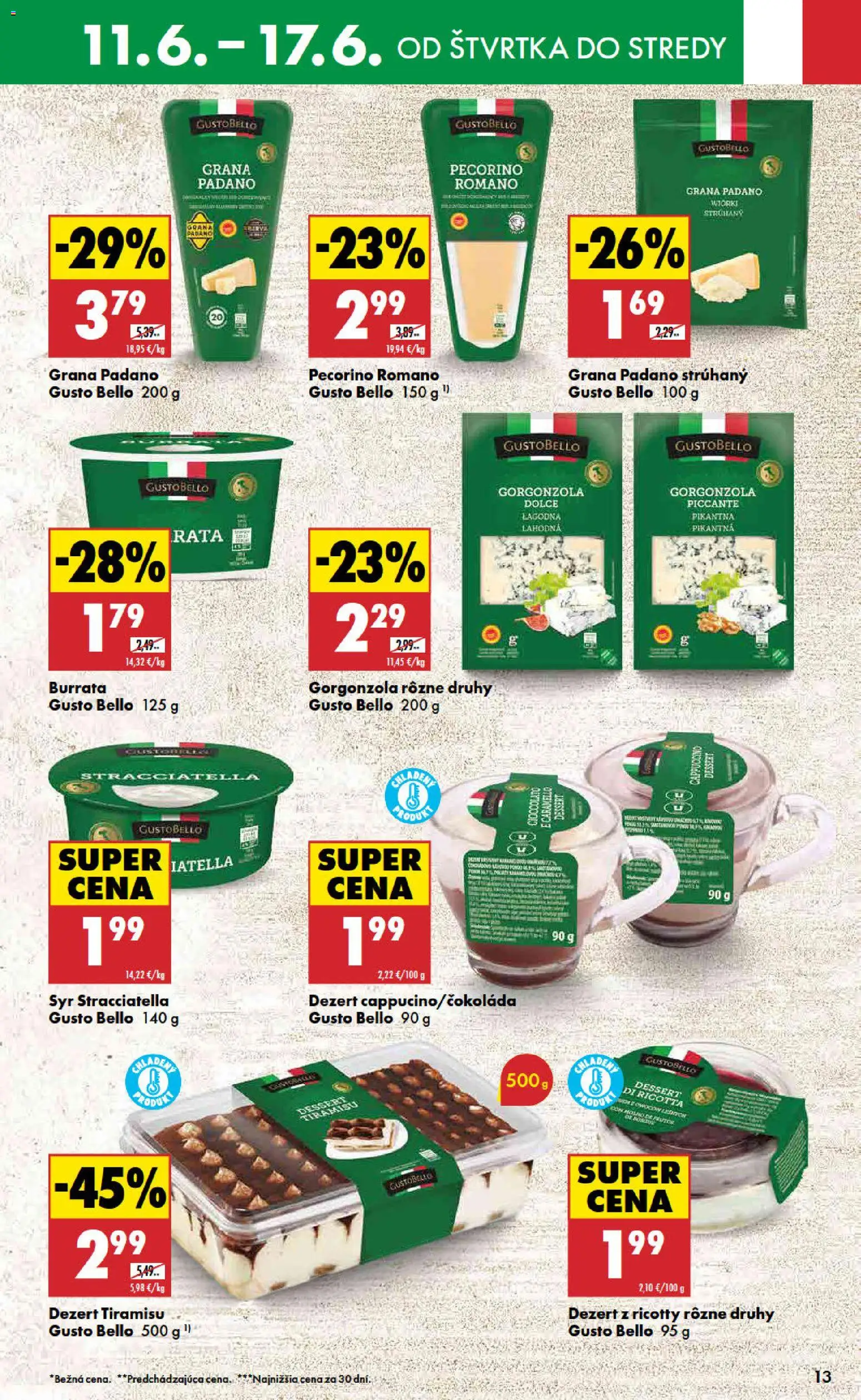 Nové Biedronka akcie – leták je platný od 11.06.2026 | Strana: 13 | Produkty: Syr