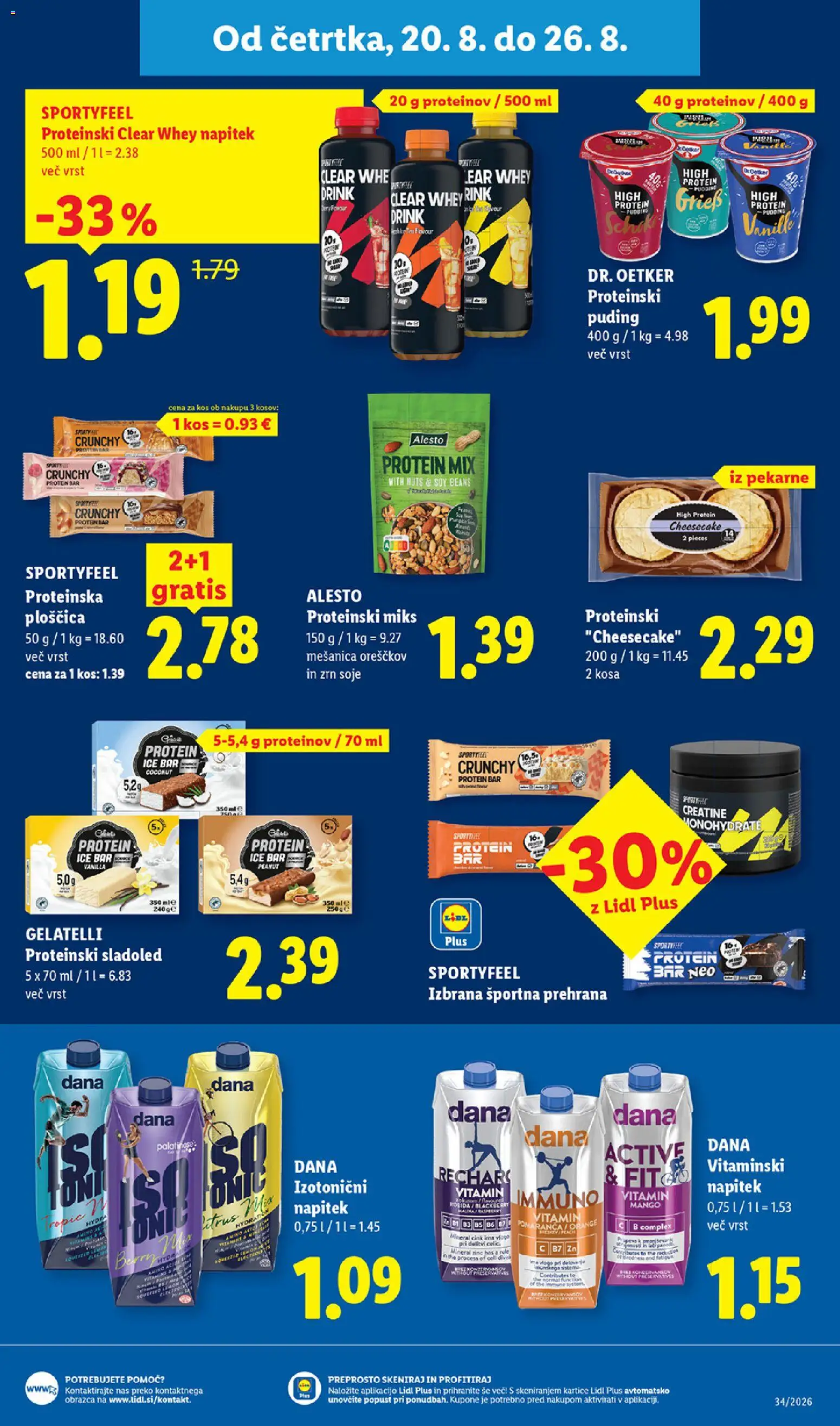 Novi Lidl katalog ponudbe – veljaven od 20.08.2026 | Stran: 19 | Izdelki: Puding, Kos, Sladoled, Mango