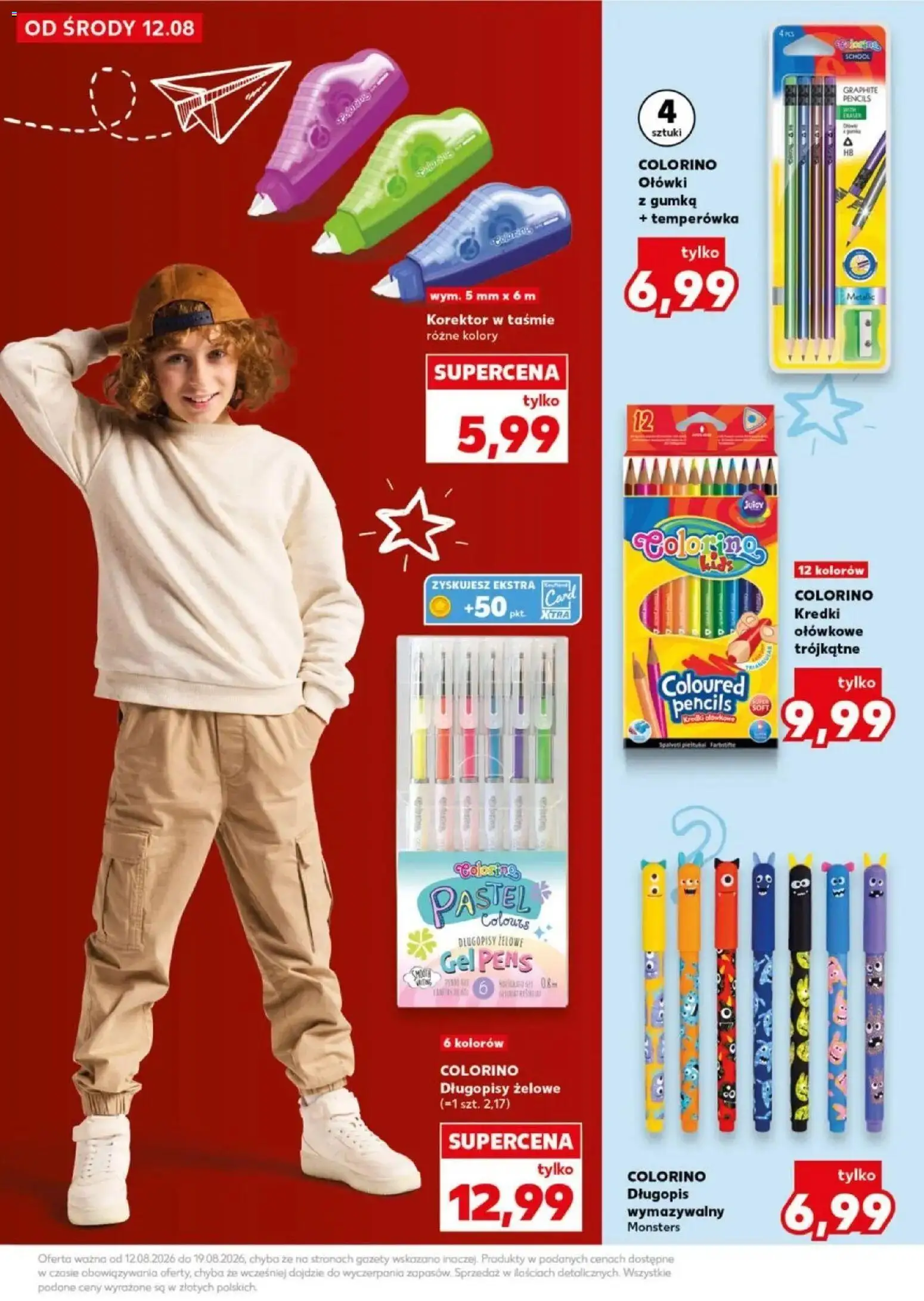 Kaufland gazetka - Wszystko do szkoły od 12.08.2026 - od jutra PDF | Strona: 11 | Produkty: Temperówka, Kredki, Gazety, Korektor