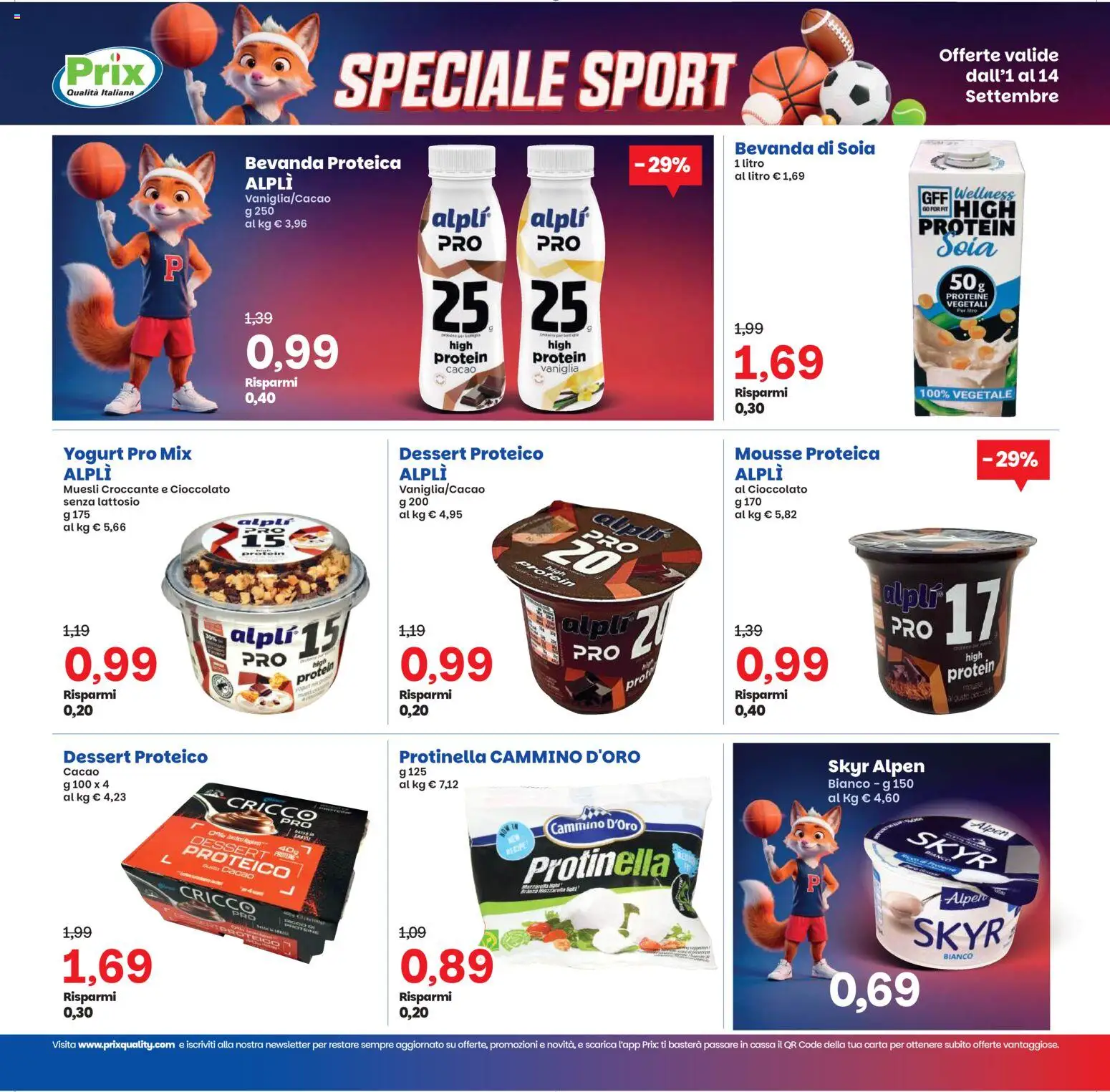 Volantino Prix del 01/09/2026 | Pagina: 13 | Prodotti: Vaniglia, Cioccolato, Skyr, Senza lattosio
