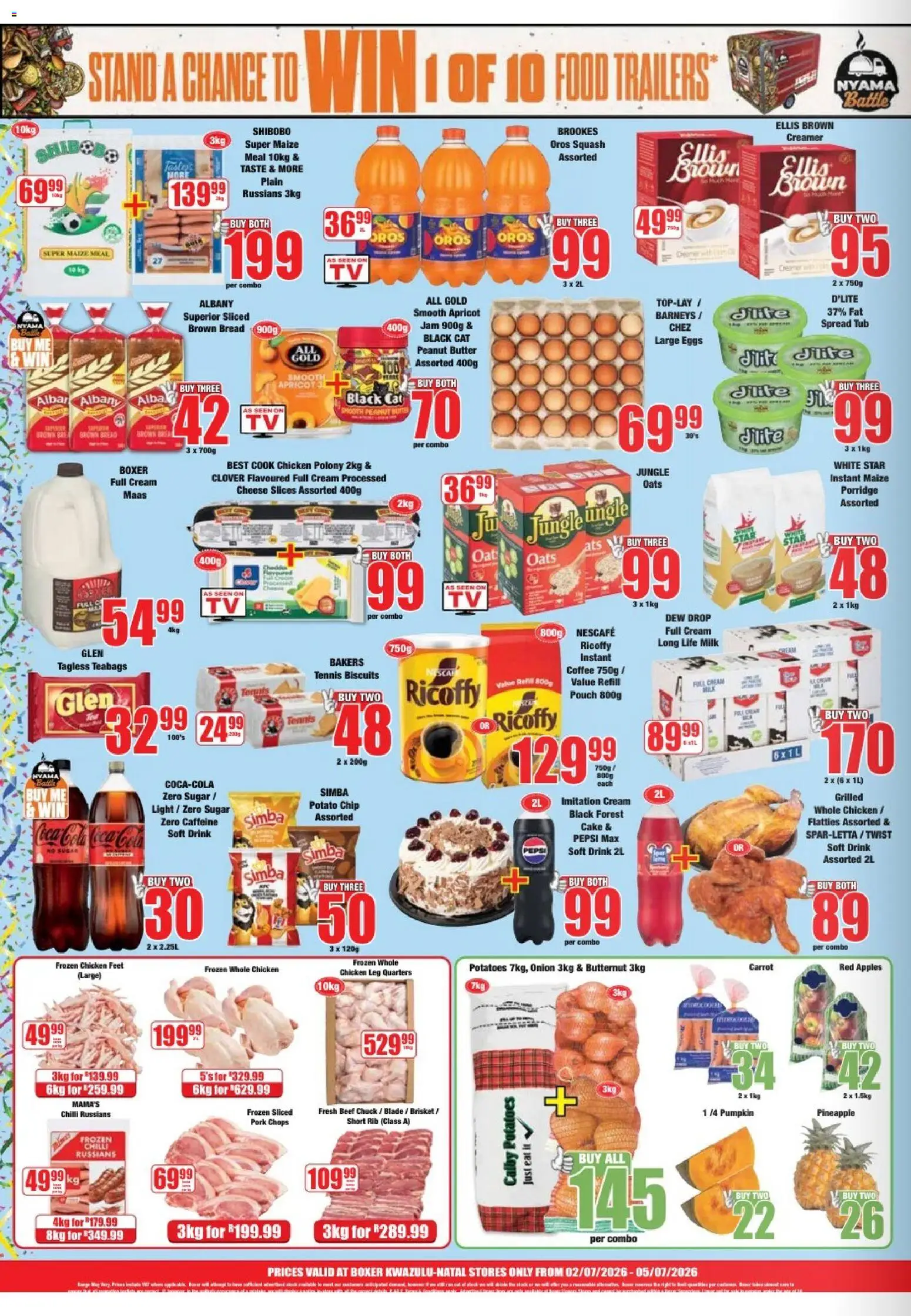 New Boxer catalogue – valid from 02/07/2026 | Page: 2 | Products: Oats, Eggs, Polony, Pineapple