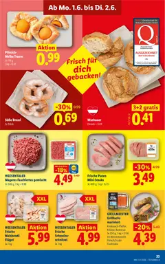 Lidl - Flugblatt ab 28.05.2026 gültig | Seite: 40 | Produkte: Pfirsich, Grill, Brot