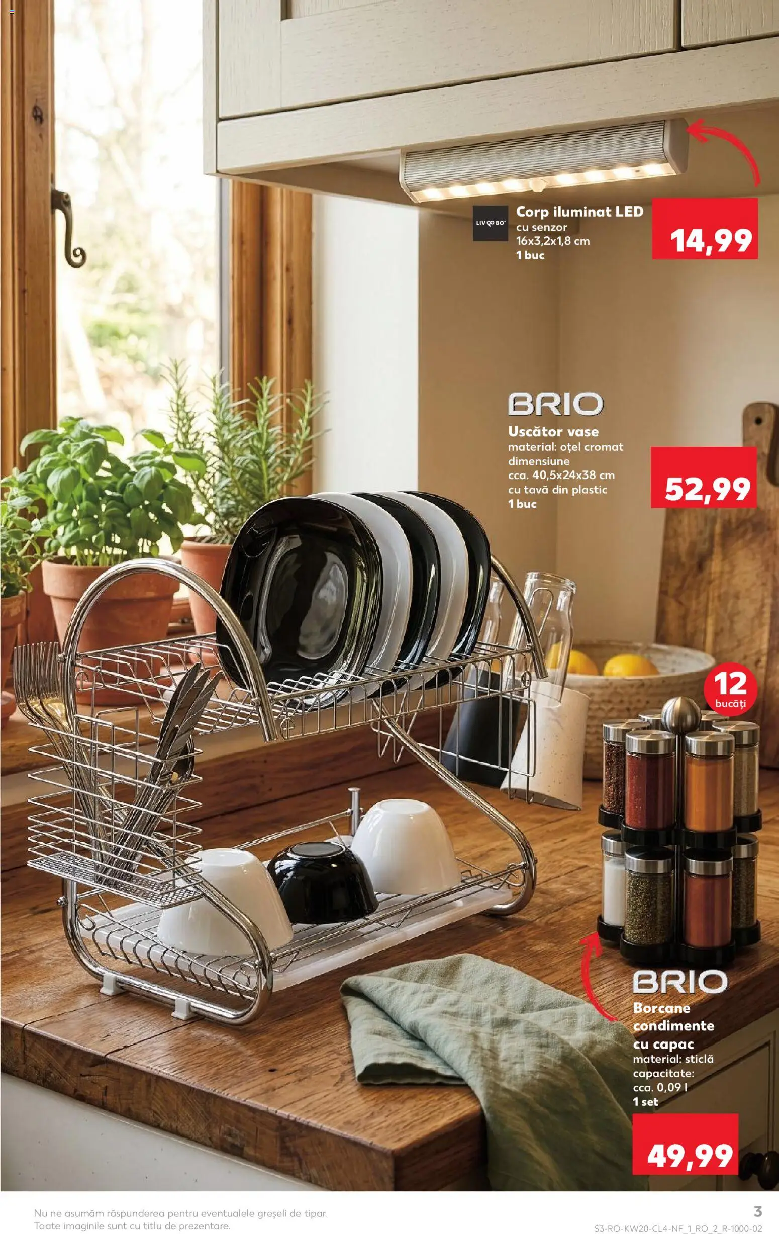 Noul catalog Kaufland – valabil de la 13.05.2026 | Pagină: 3 | Produse: Uscător, Babak, Çay bardağı, Condimente
