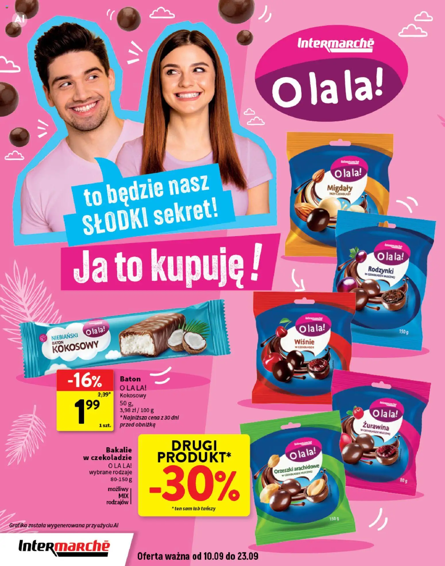 Intermarche gazetka - O La La! Ja to kupuję! od 10.09.2026 | Strona: 4 | Produkty: Migdały, Wiśnie, Orzeszki, Rodzynki