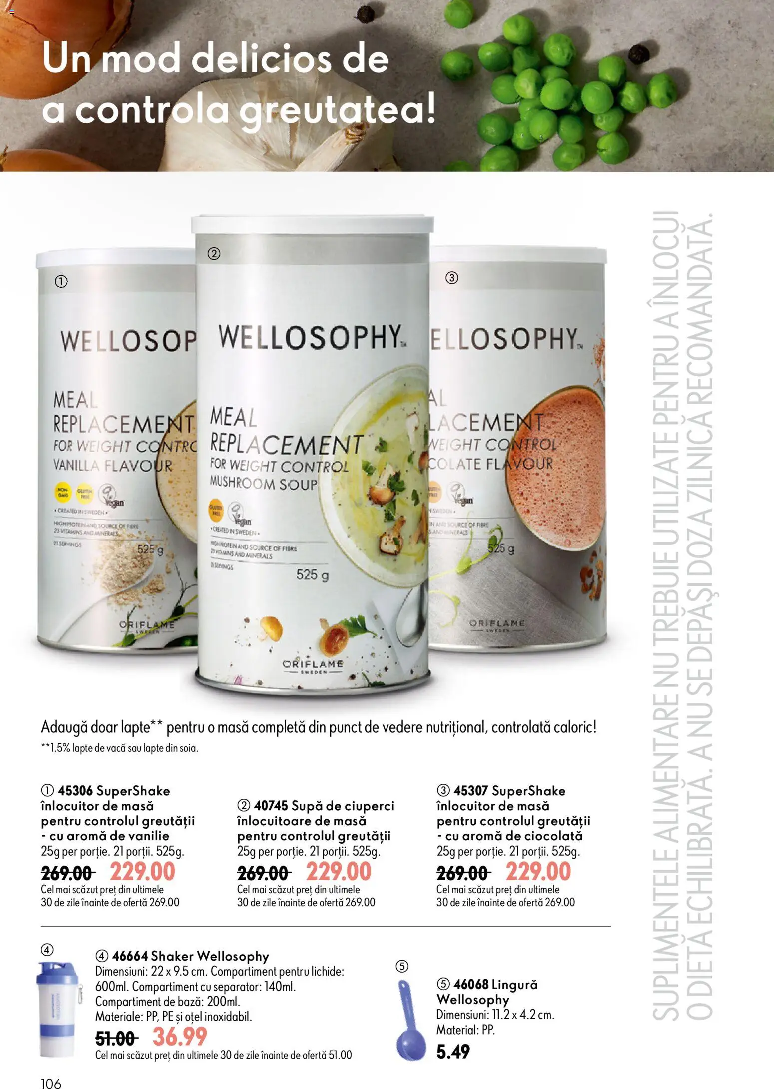 Noul catalog Oriflame – valabil de la 29.07.2026 | Pagină: 106 | Produse: Masă, Ciuperci, Lapte, Ciocolată