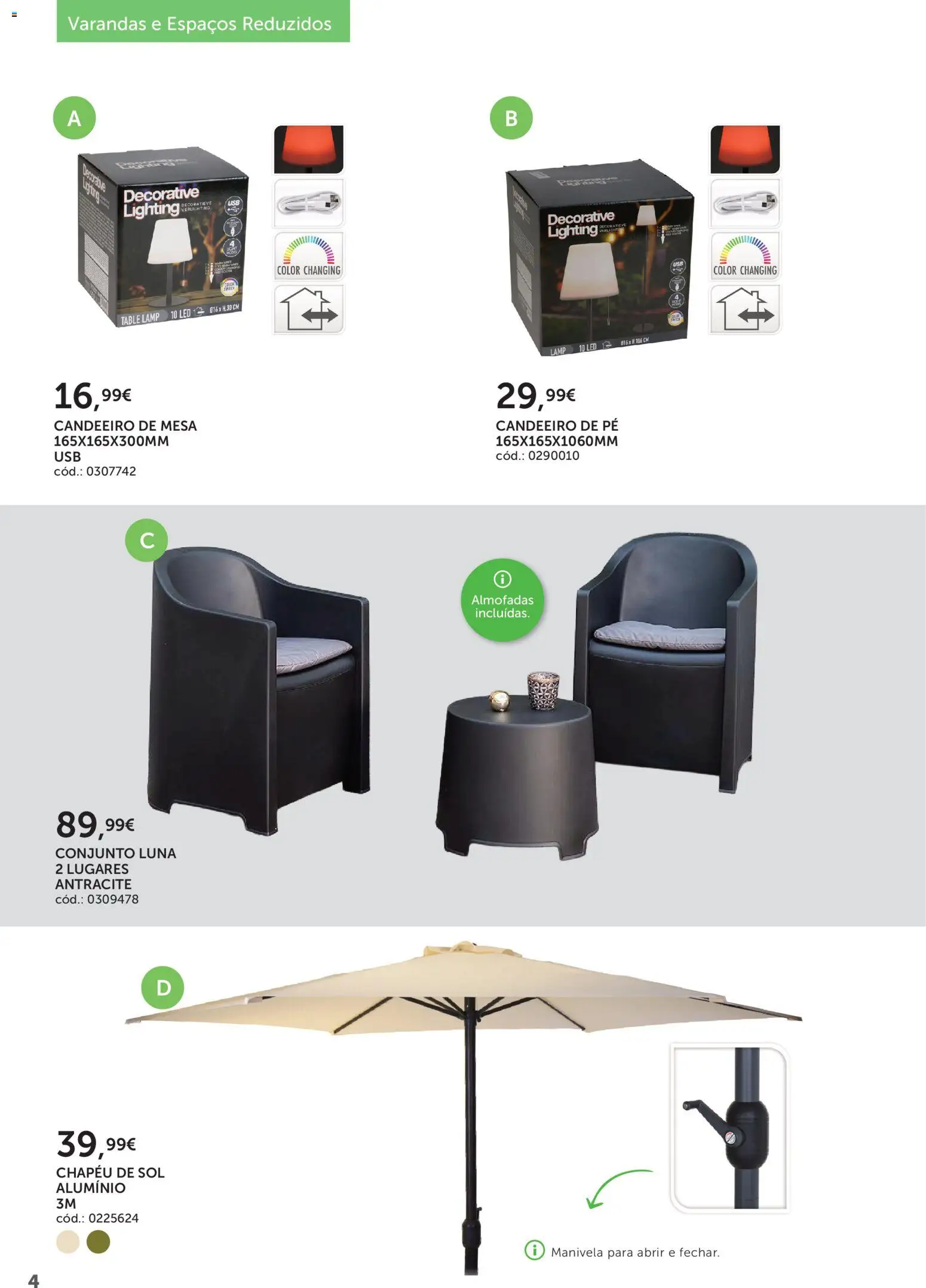 Agriloja folheto │ válido de 30.04.2026 | Página: 4 | Produtos: Chapéu, Candeeiro, Candeeiro de pé, Mesa