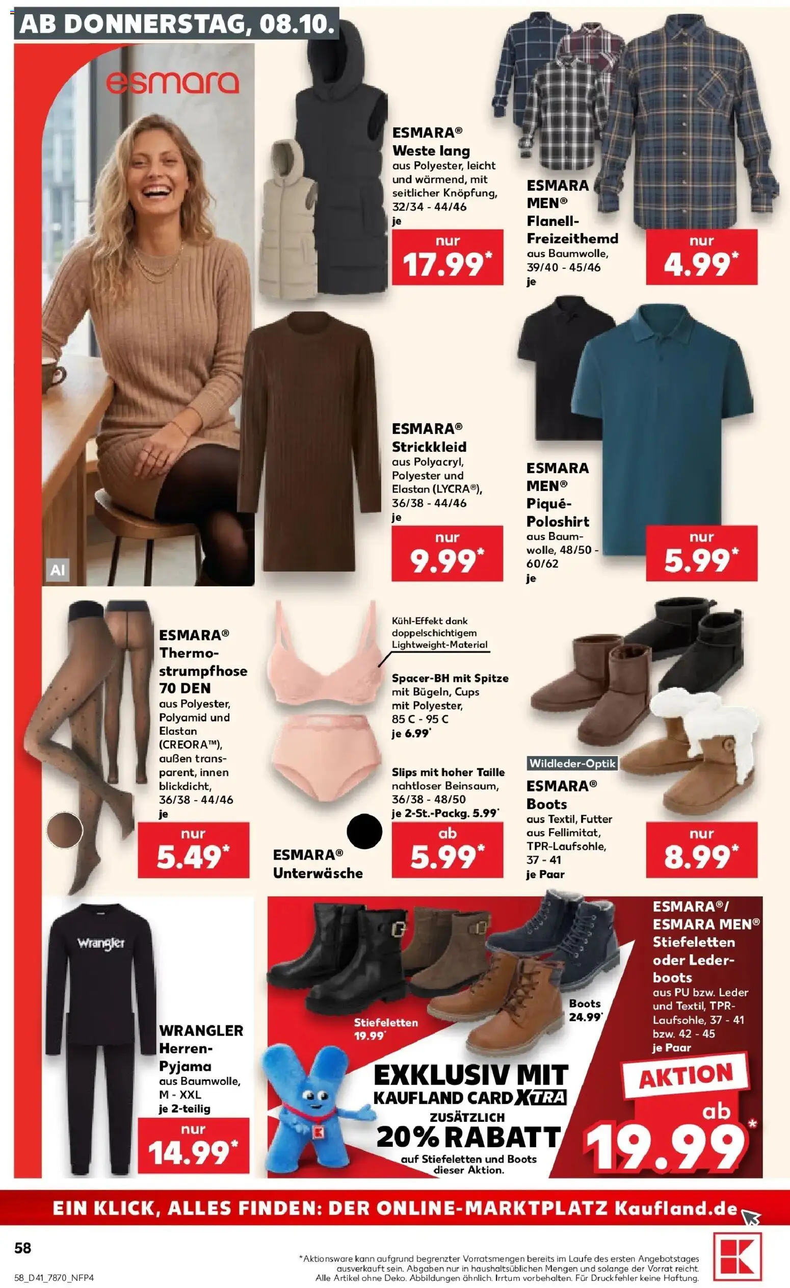 Prospekt Kaufland ab 05.10.2026 » Angebote Online zum Blättern | Seite: 68 | Produkte: Freizeithemd, Poloshirt, Unterwäsche, Strumpfhose