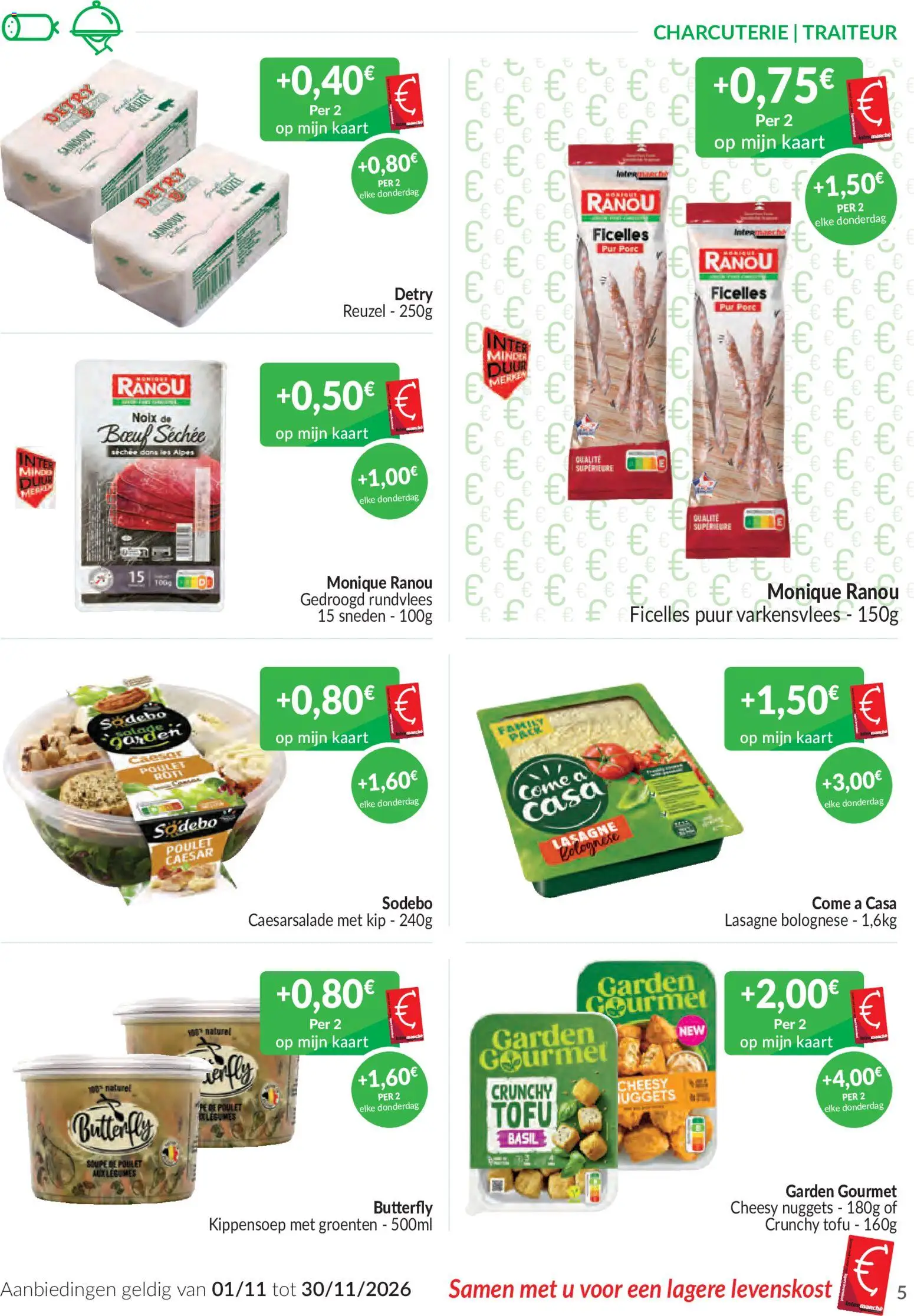 {H1} | Pagina: 5 | Producten: Salade, Reuzel, Rundvlees, Kaart