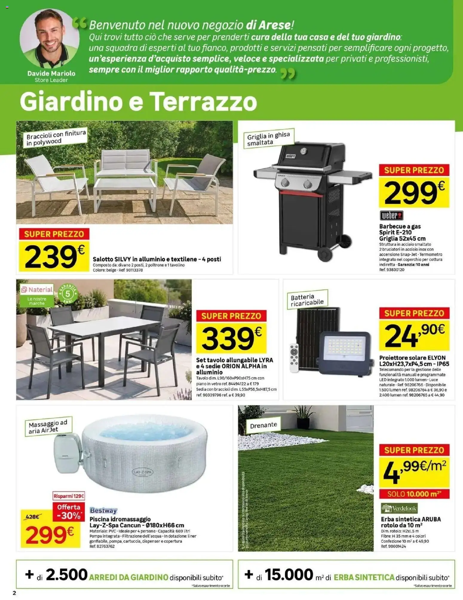 Volantino Leroy Merlin del 27.05.2026 | Pagina: 2 | Prodotti: Telecomando, Termometro, Divano, Batteria