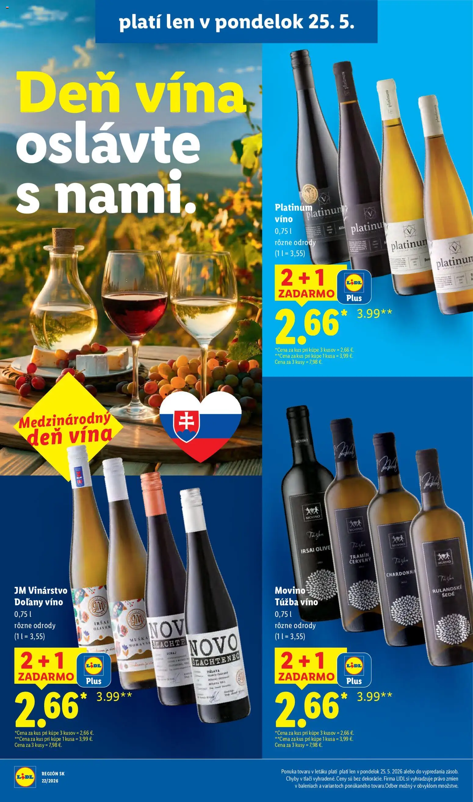 Nové Lidl akcie – leták je platný od 25.05.2026 | Strana: 25 | Produkty: Víno