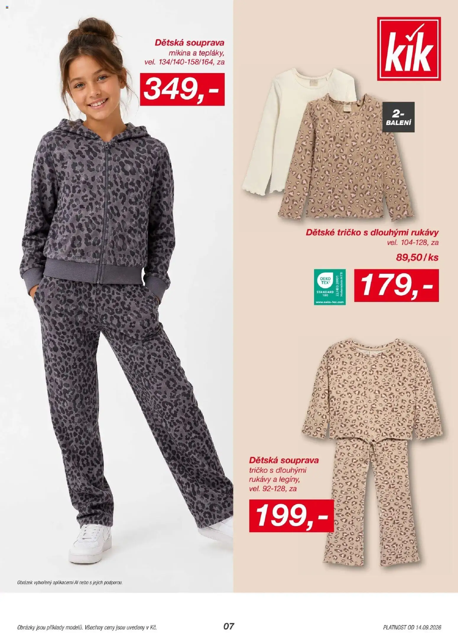 KIK leták 11.09.2026 - Leták příští týden | Strana: 7 | Produkty: Tričko, Mikina
