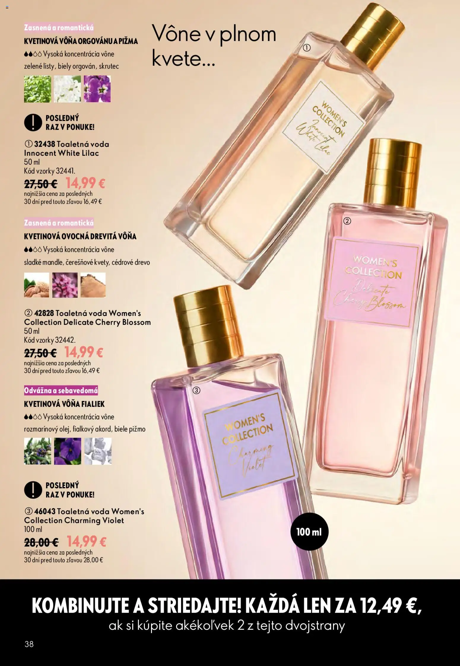 Nové Oriflame akcie – leták je platný od 09.09.2026 | Strana: 38 | Produkty: Toaletná voda, Voda