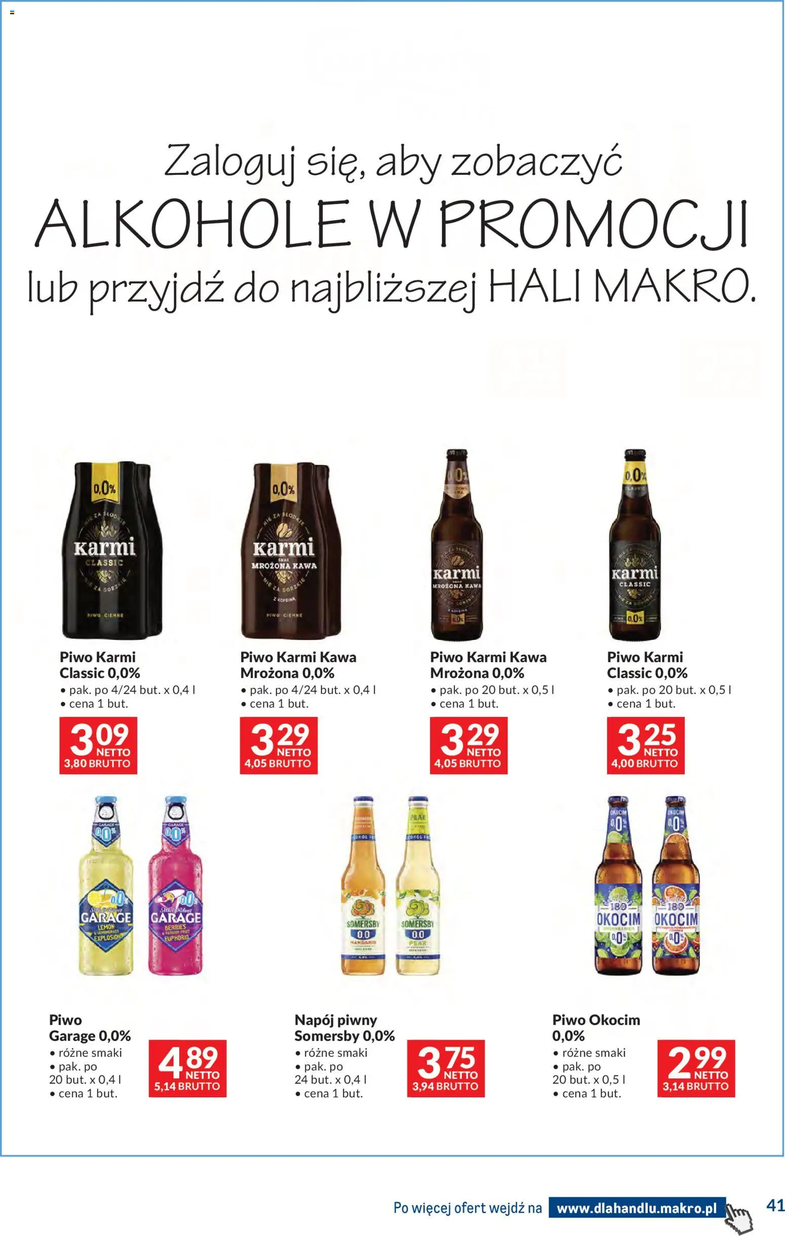 Makro gazetka - Dystrybucja do sklepów od 09.06.2026 | Strona: 41 | Produkty: Kawa, Piwo, Somersby