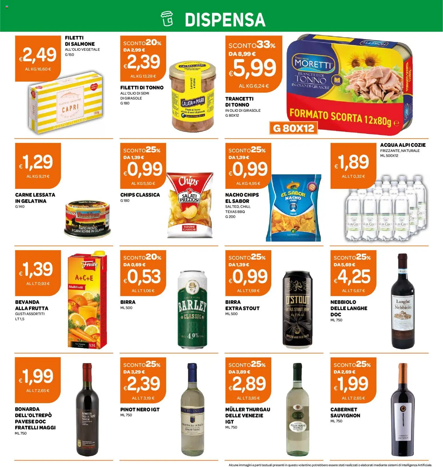 Volantino Ekom del 22/09/2026 | Pagina: 3 | Prodotti: Birra, Salmone, Frutta, Tonno