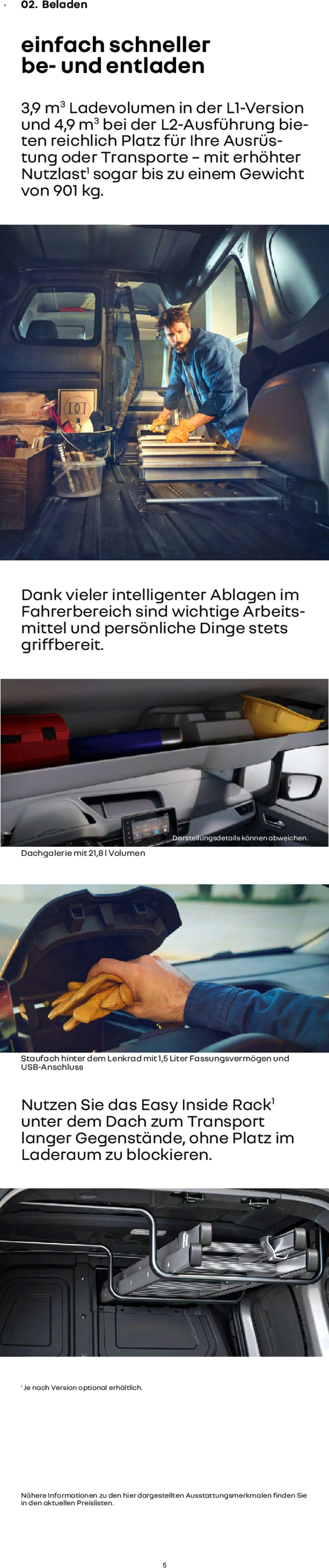 Renault Kangoo Rapid E-Tech – gültig ab 15.01.2026 | Seite: 5 | Produkte: Gewicht