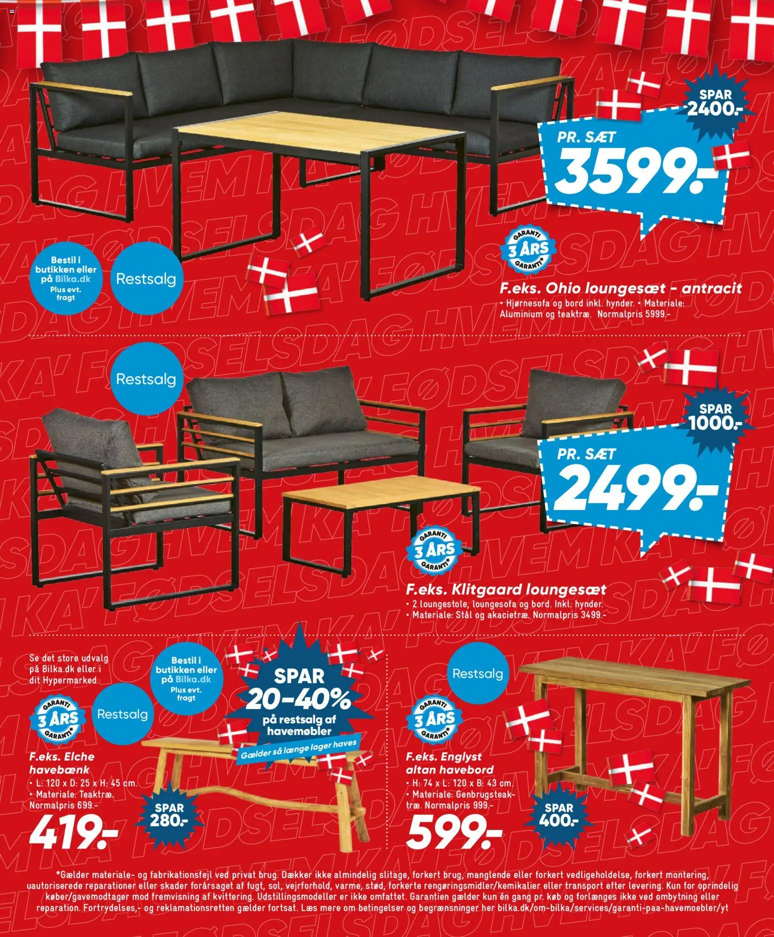 Bilka tilbudsavis – gyldig fra 31/07/2026 | Side: 63 | Produkter: Bord, Havemøbler, Hjørnesofa, Loungesæt