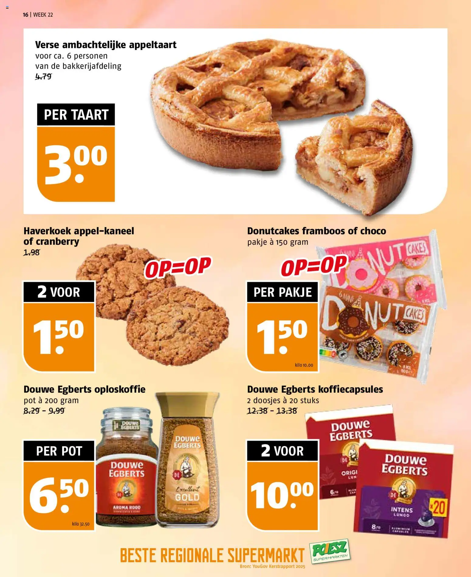 {H1} | Pagina: 16 | Producten: Taart, Pot, Oploskoffie, Appeltaart