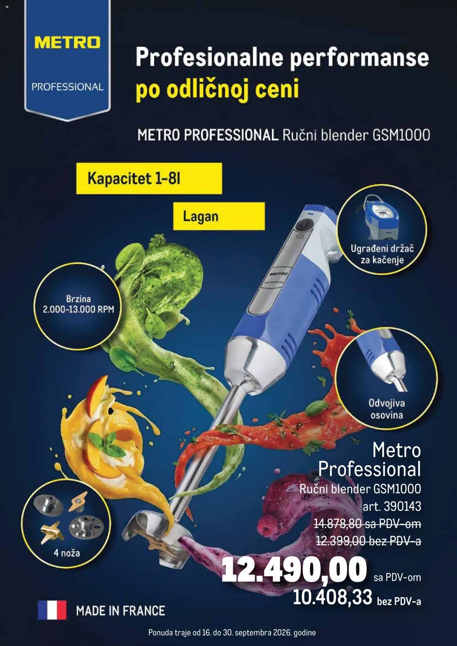 Metro katalog - važi od 16.09.2026 | Strana: 1 | Proizvode: Blender