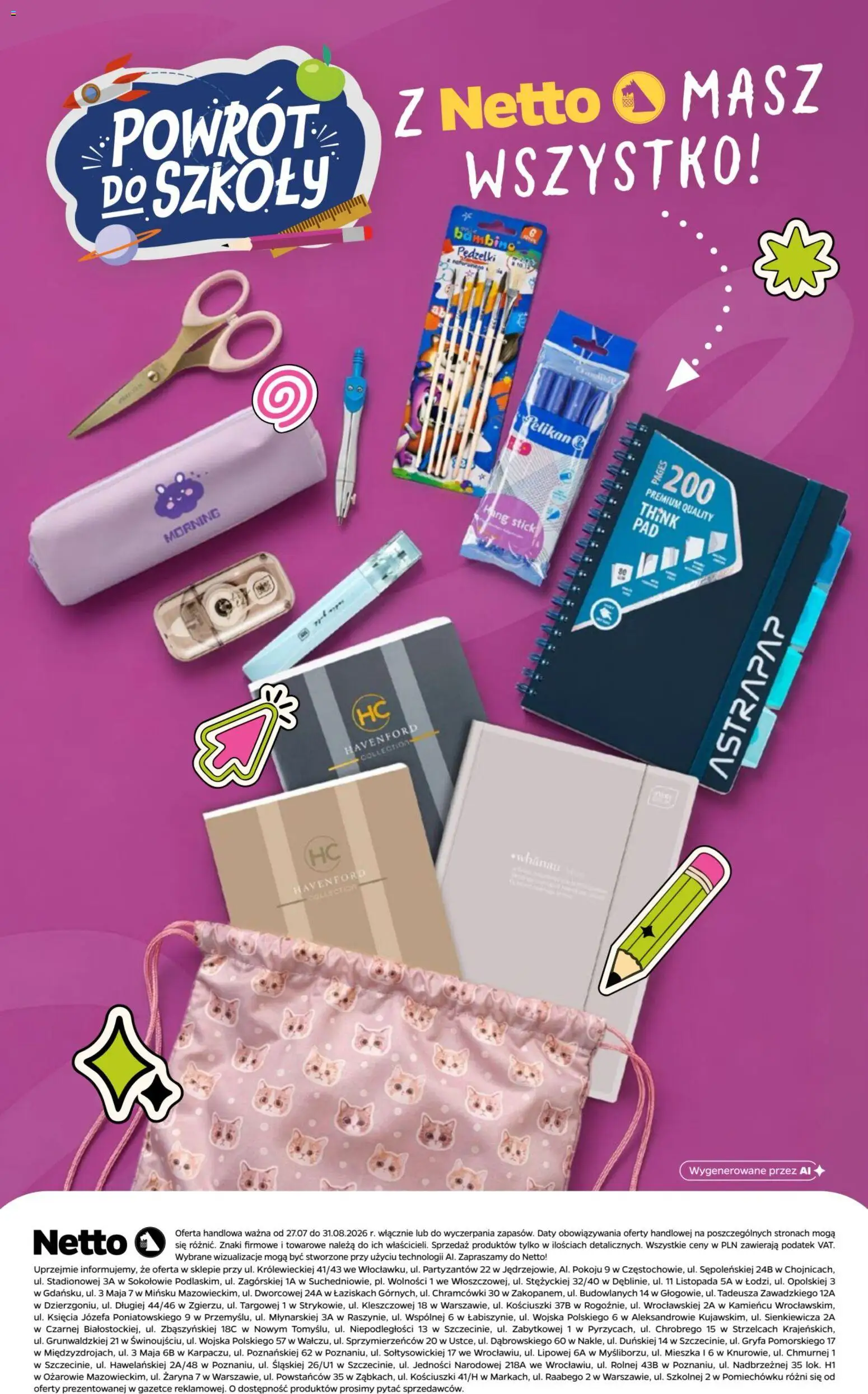 Netto gazetka - Powrót do szkoły od 27.07.2026 | Strona: 28 | Produkty: Notebook