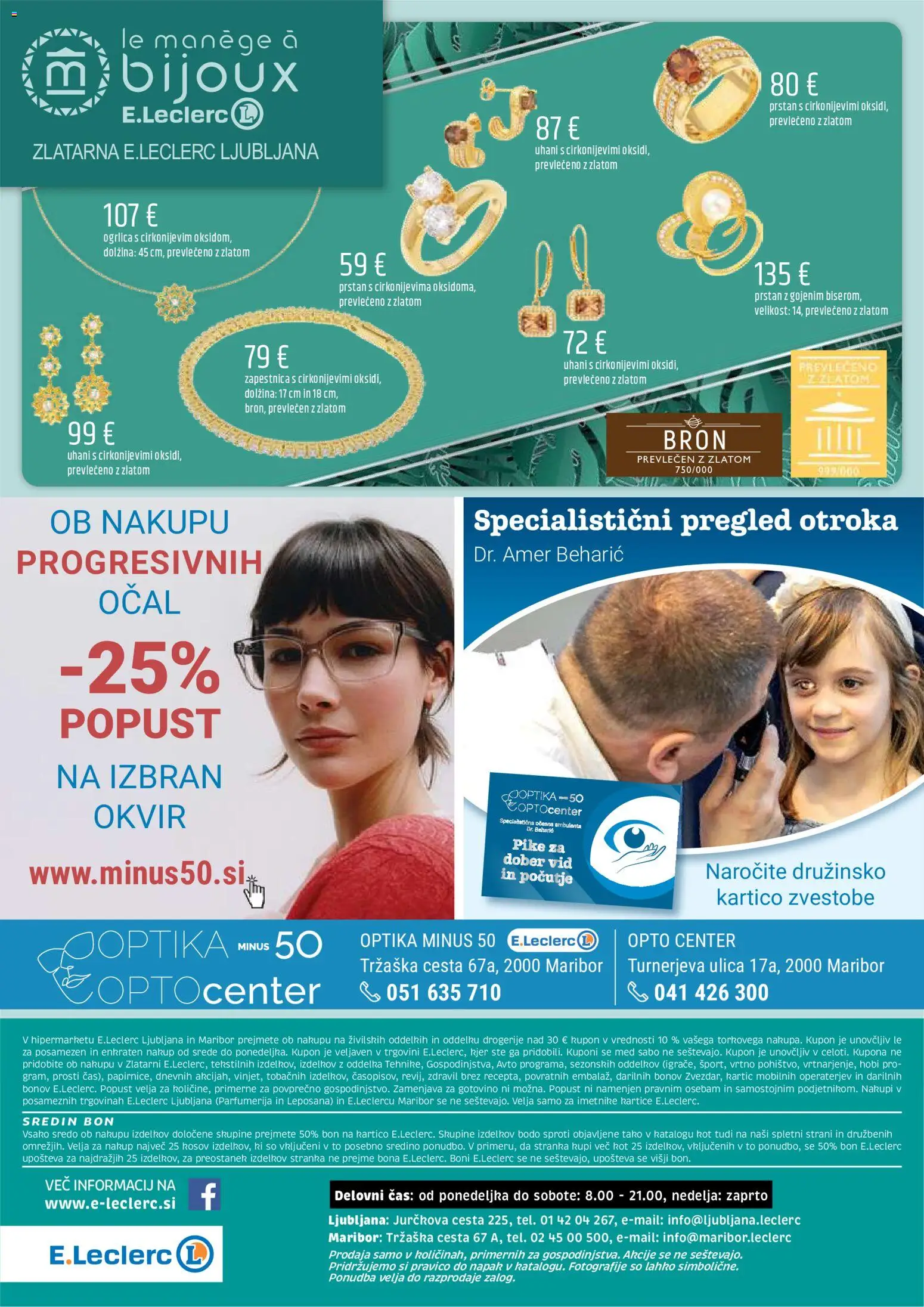 Novi E.leclerc katalog ponudbe – veljaven od 26.08.2026 | Stran: 48 | Izdelki: Med, Zapestnica, Prstan, Uhani