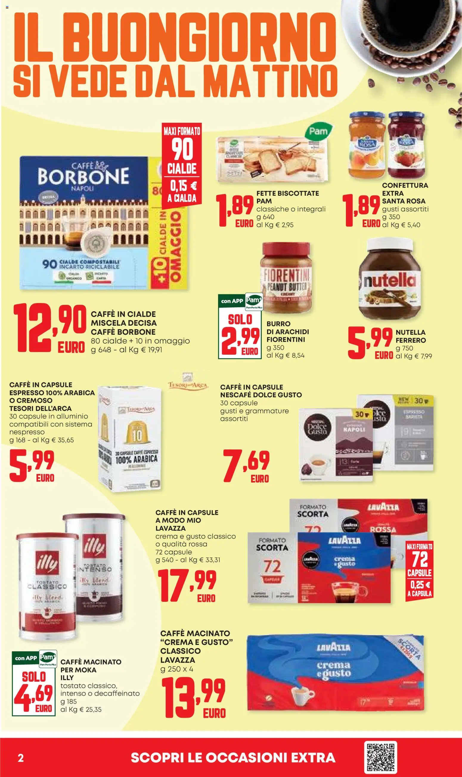 Volantino Panorama del 27/08/2026 | Pagina: 2 | Prodotti: Nutella, Arachidi, Cialde, Borbone