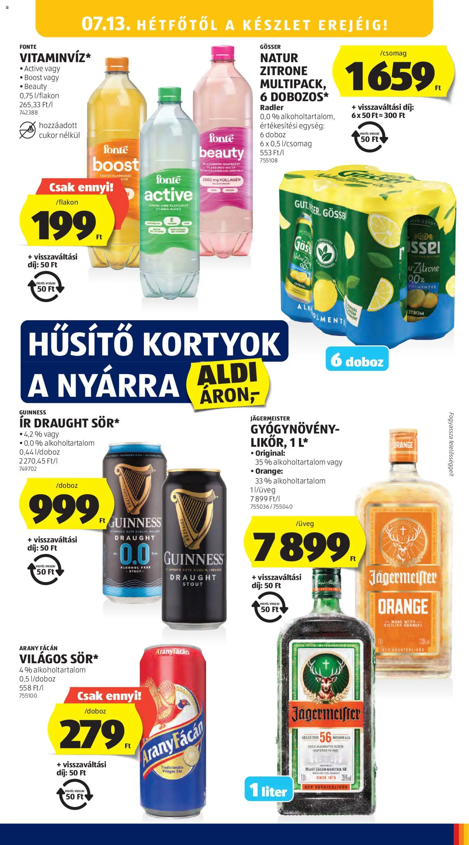 Aldi akciós ujság - amely érvényes a következő dátumtól: 2026.07.09. | Oldal: 23