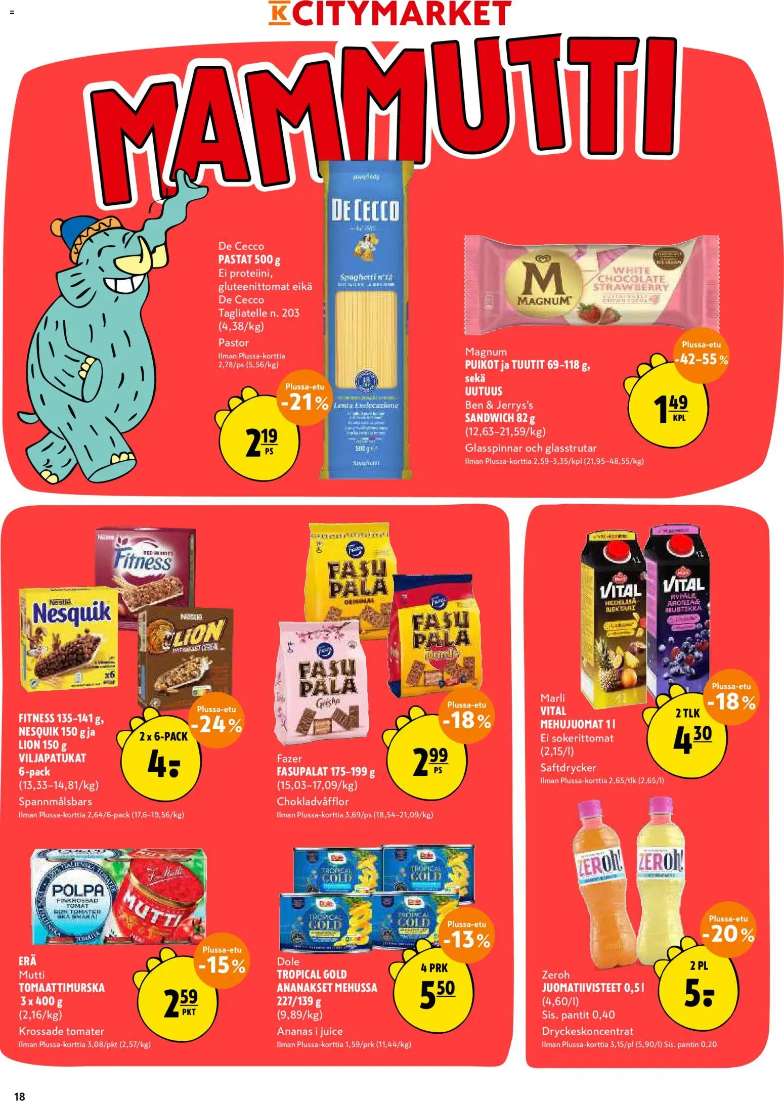 K-Citymarket tarjoukset – voimassa 03/08/2026 alkaen | Sivu: 18 | Tuotteet: Ananas