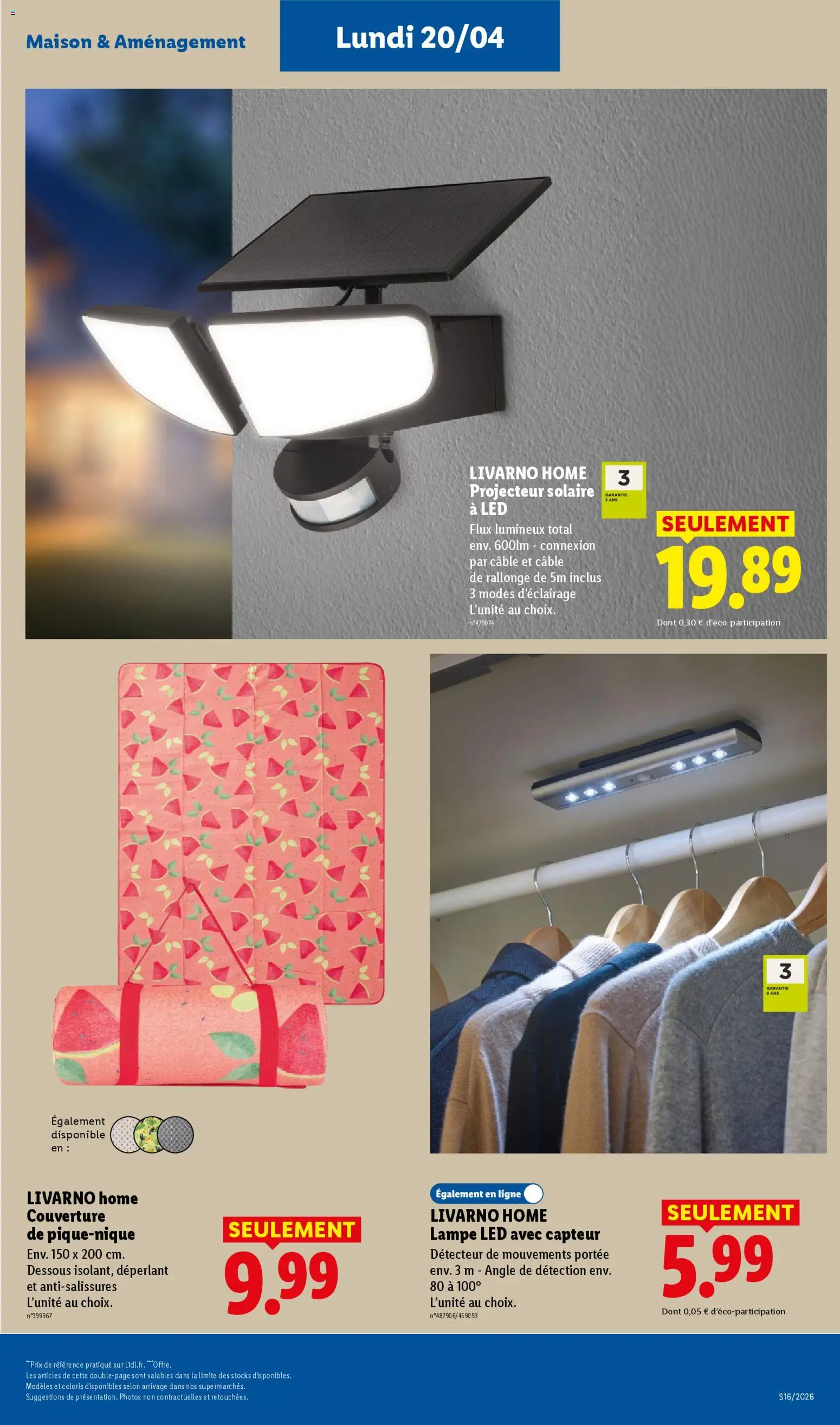 {H1} | Page: 53 | Produits: lampe LED, Projecteur solaire, Couverture, Projecteur