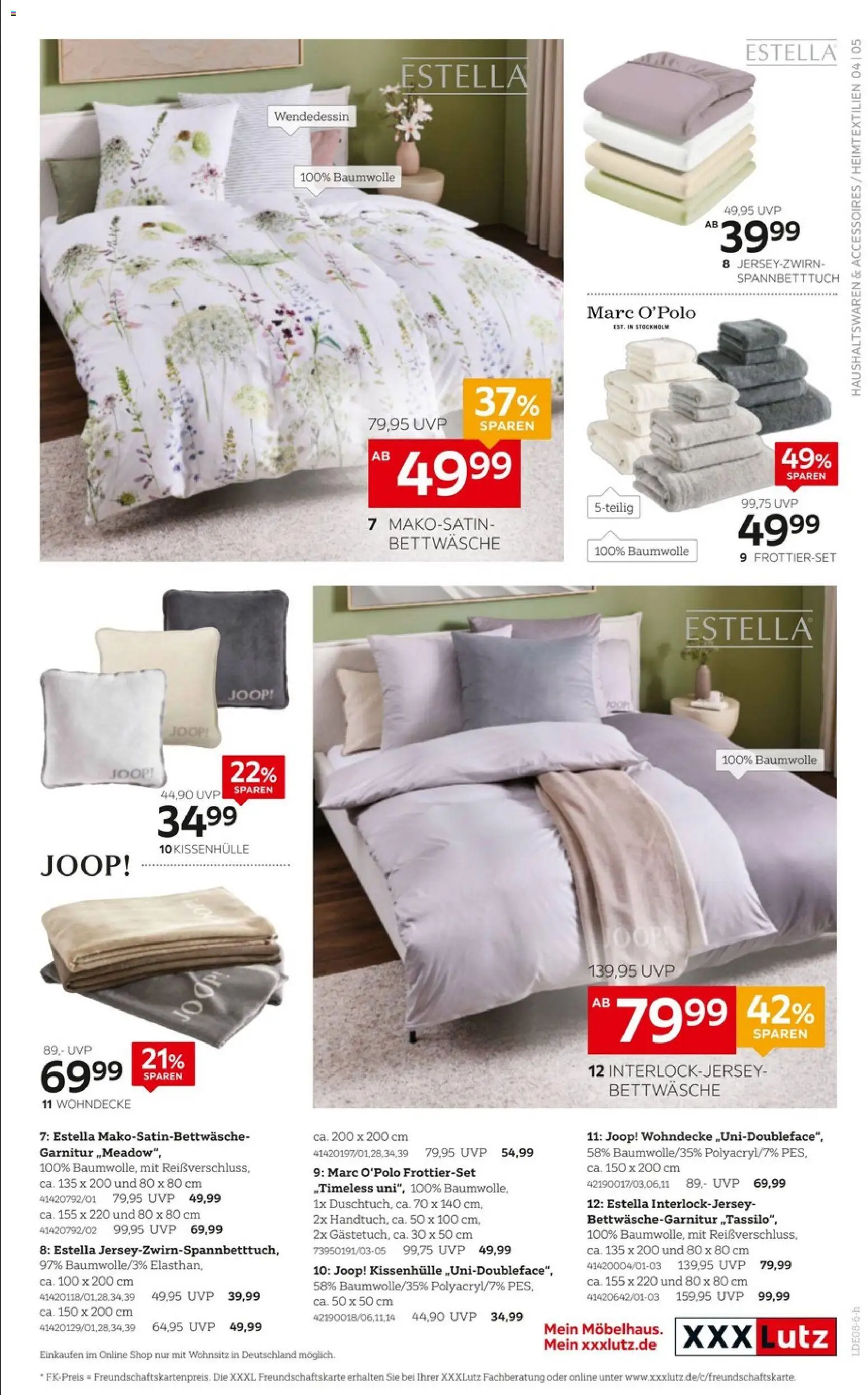 XXXLutz Wohnaccessoires – gültig ab 01.08.2026 | Seite: 5 | Produkte: Bettwäsche