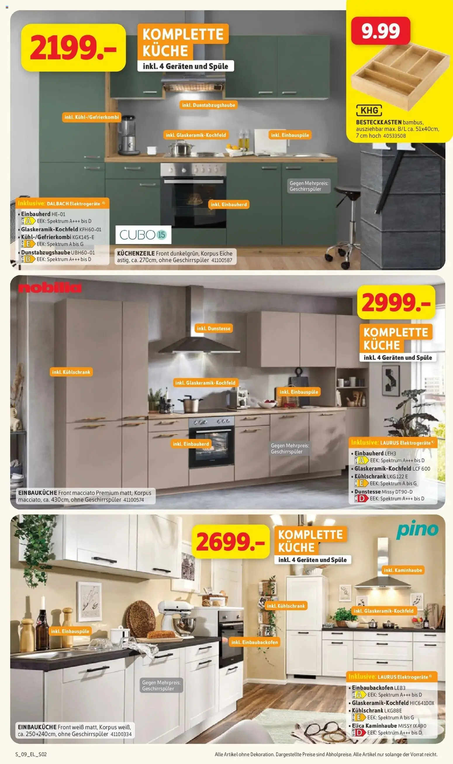 Sconto Küchenspezial Erfurt – gültig ab 14.10.2026 | Seite: 2 | Produkte: Geschirrspüler, Einbauküche, Küchenzeile, Kühlschrank