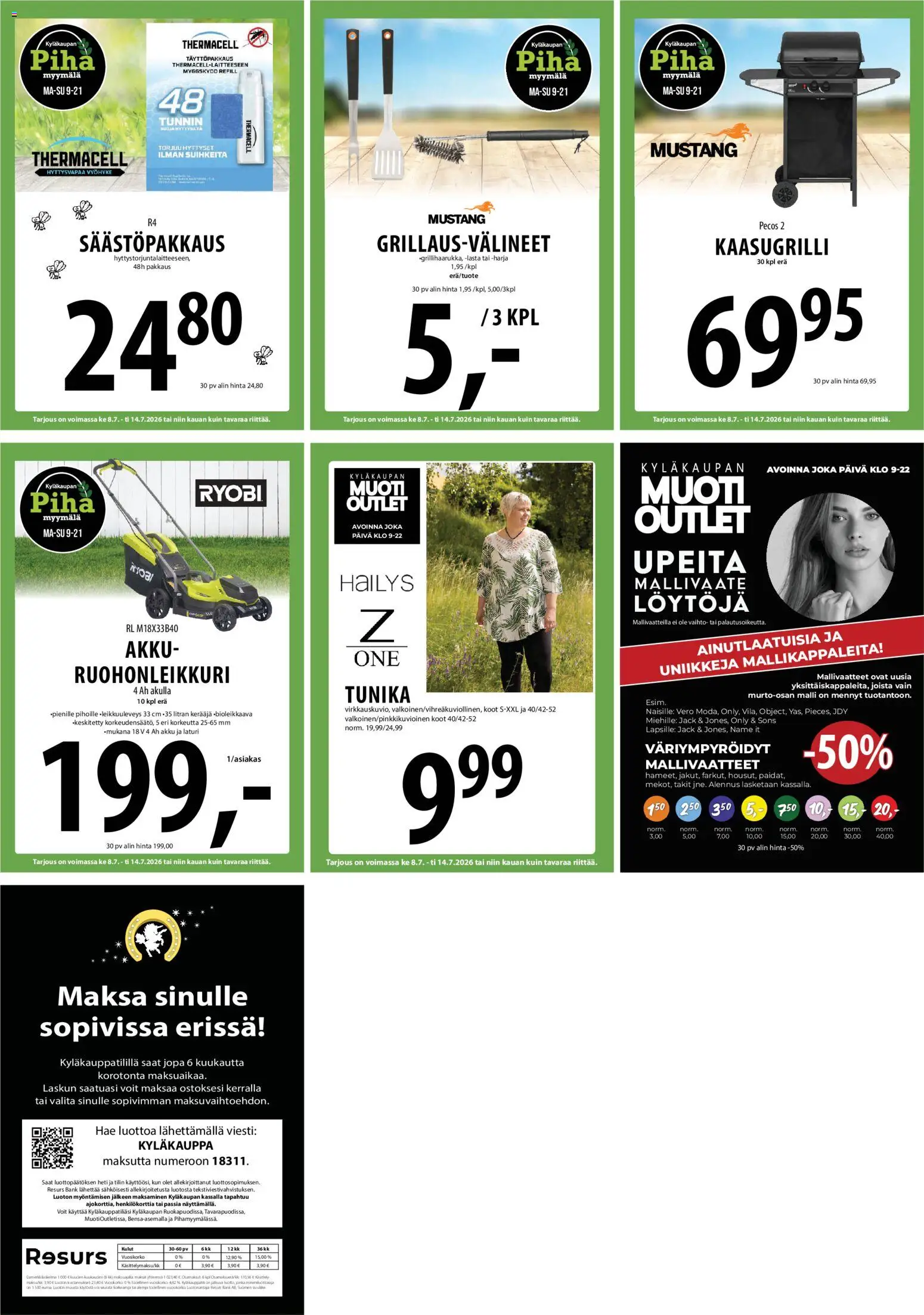 Tuuri tarjoukset – voimassa 08/07/2026 alkaen | Sivu: 34 | Tuotteet: Harja, Kaasugrilli, Akku, Laturi