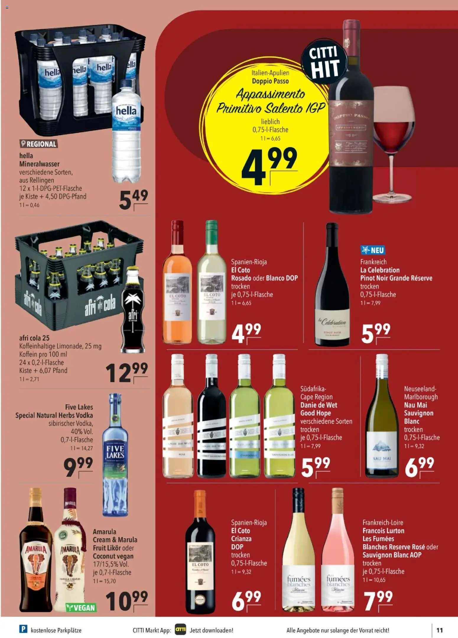 CITTI tilbudsavis – gyldig fra 19/08/2026 | Side: 11 | Produkter: Vodka, Cola