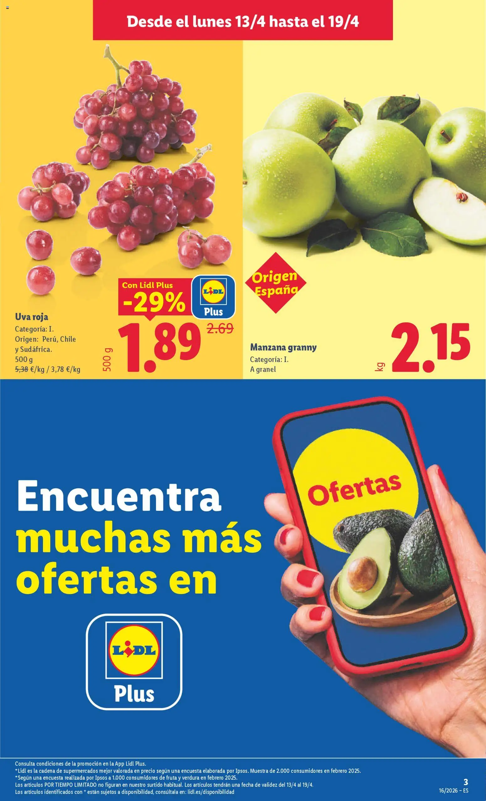 Lidl folleto │ válido desde el 13.04.2026 | Página: 3 | Productos: Manzana, Apple