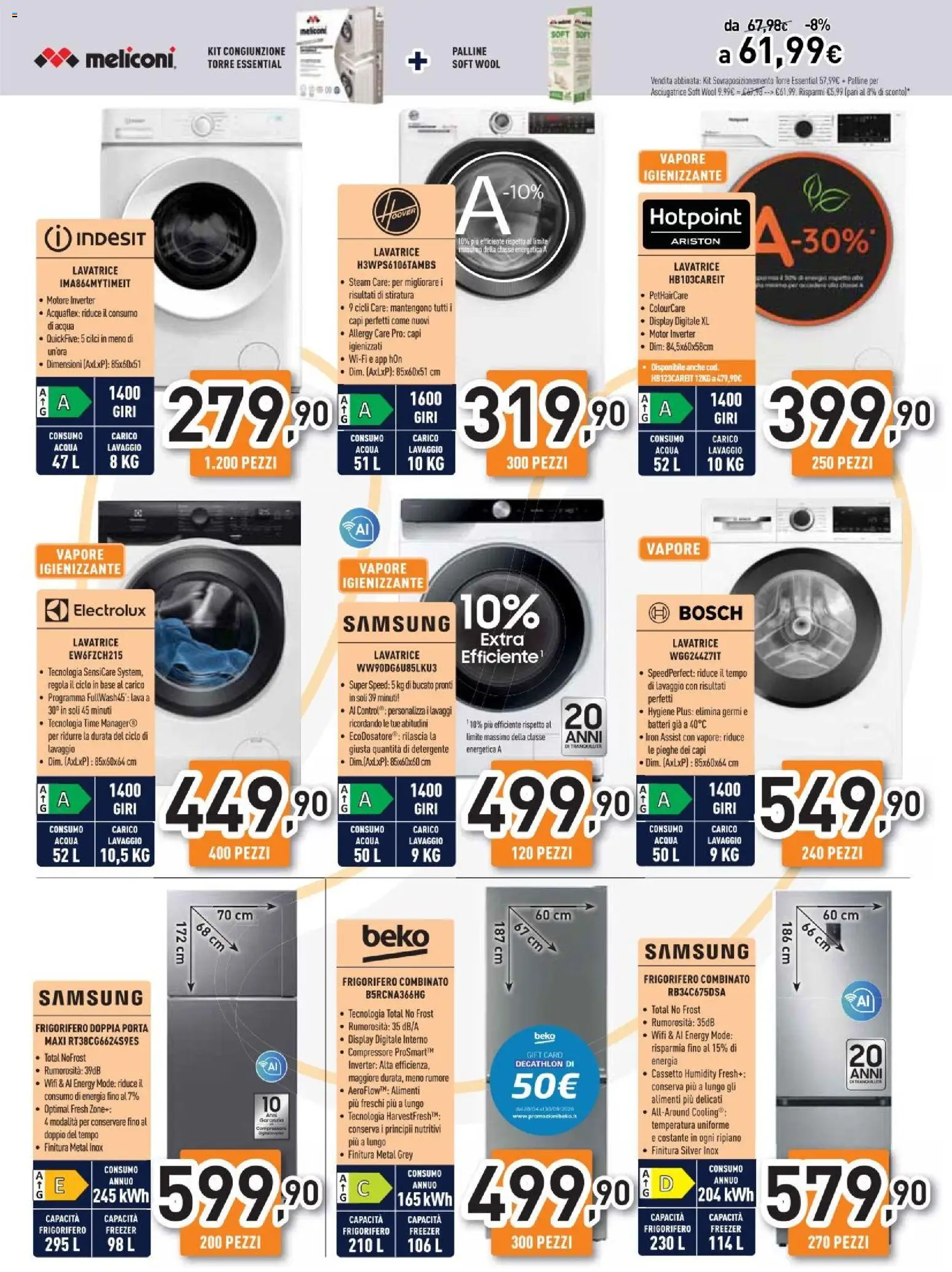 Volantino Unieuro del 11.06.2026 | Pagina: 22 | Prodotti: Ripiano, Detergente, Compressore, Samsung