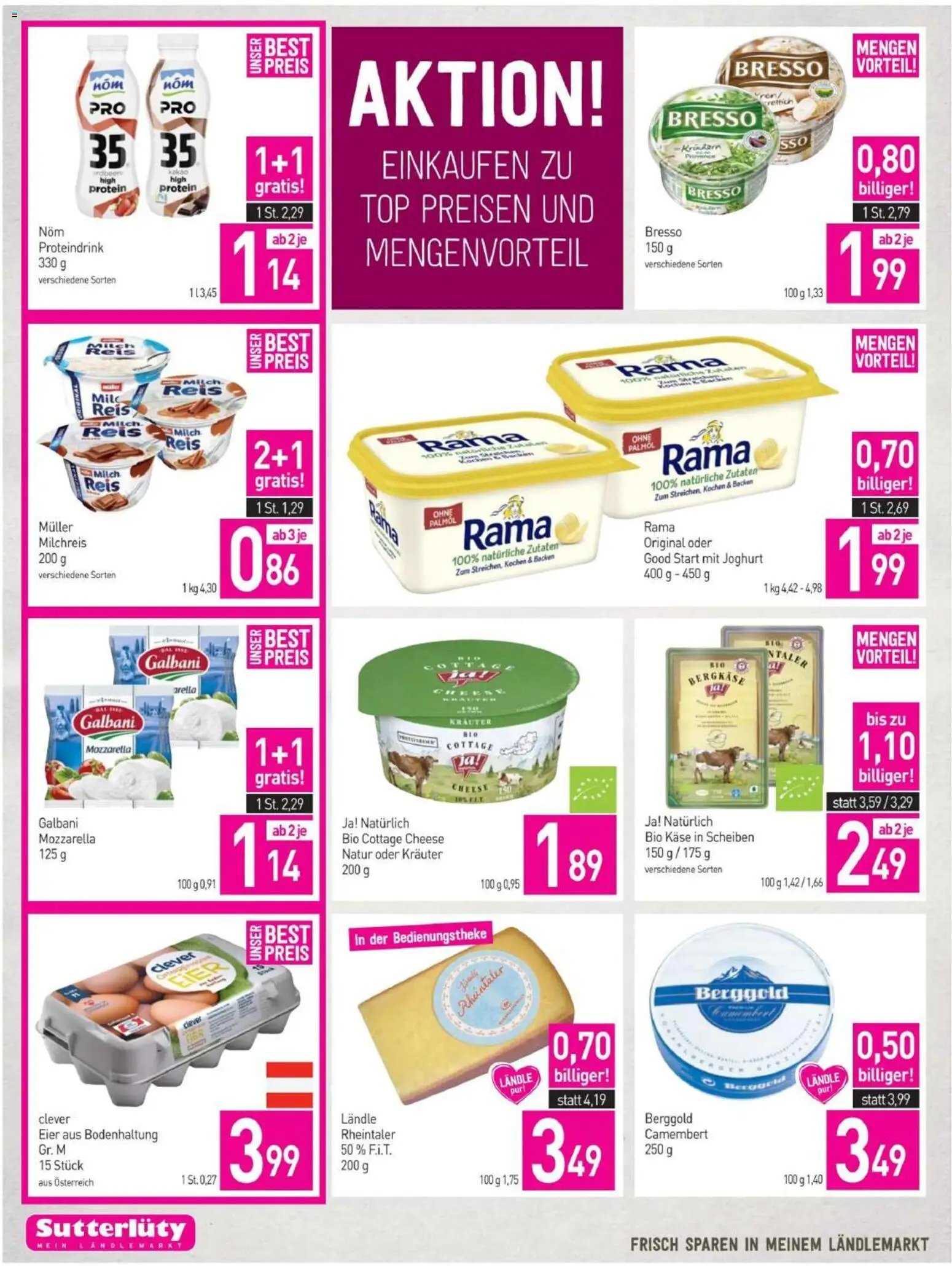 Sutterlüty Flugblatt gültig ab 18.06.2026 | Seite: 4 | Produkte: Milch, Käse, Joghurt, Reis