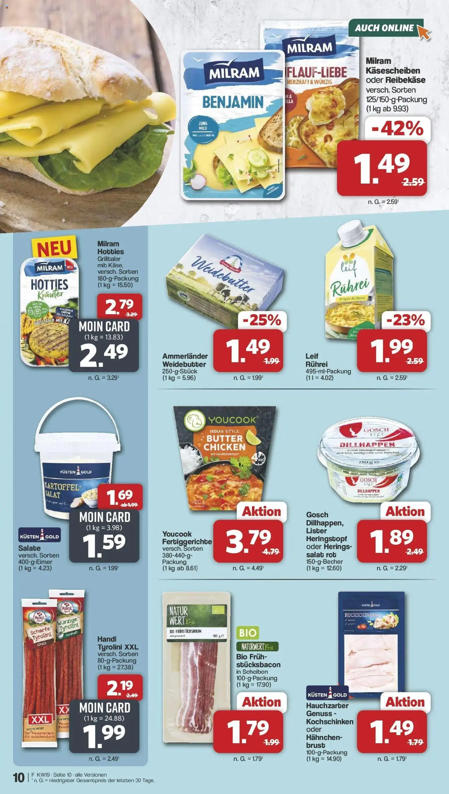 Famila Nordwest - Famila: Wochenangebote – gültig ab 03.05.2026 | Seite: 10 | Produkte: Hahnchen, Butter, Reibekase, Salat