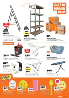 OBI katalog akcije – veljaven od 02.09.2026 | Stran: 15 | Izdelki: Likalna deska, Pomivalno korito, Kos, Regal