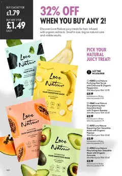 Preview of Oriflame - Offers valid from 19/08/2026 | Page: 140 | Products: Mask, Avocado, Charcoal, Smoothie
