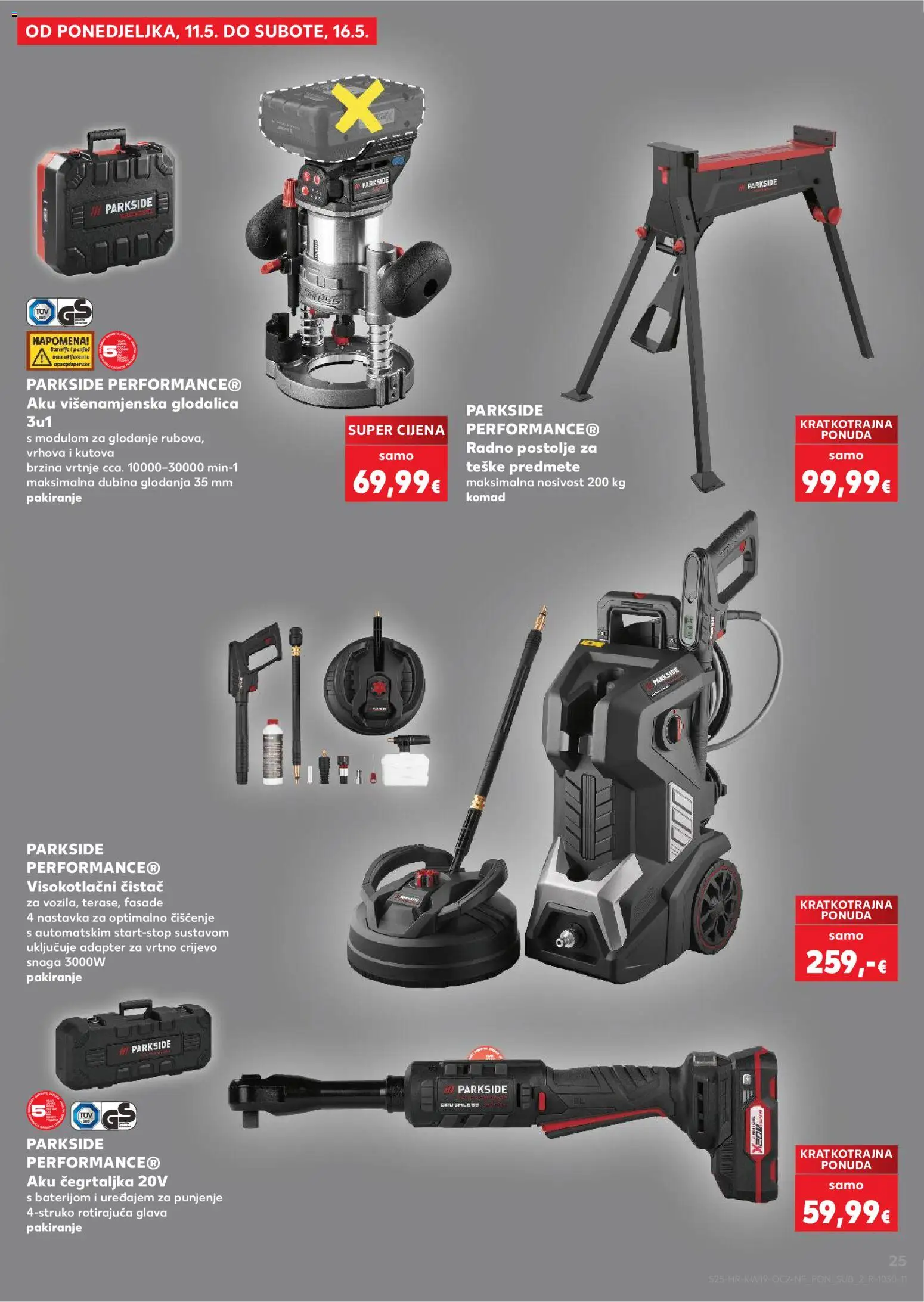 Kaufland katalog | vrijedi od 06.05.2026 | Stranica: 25 | Proizvodi: Vrtno crijevo, Adapter, Glodalica, Parkside